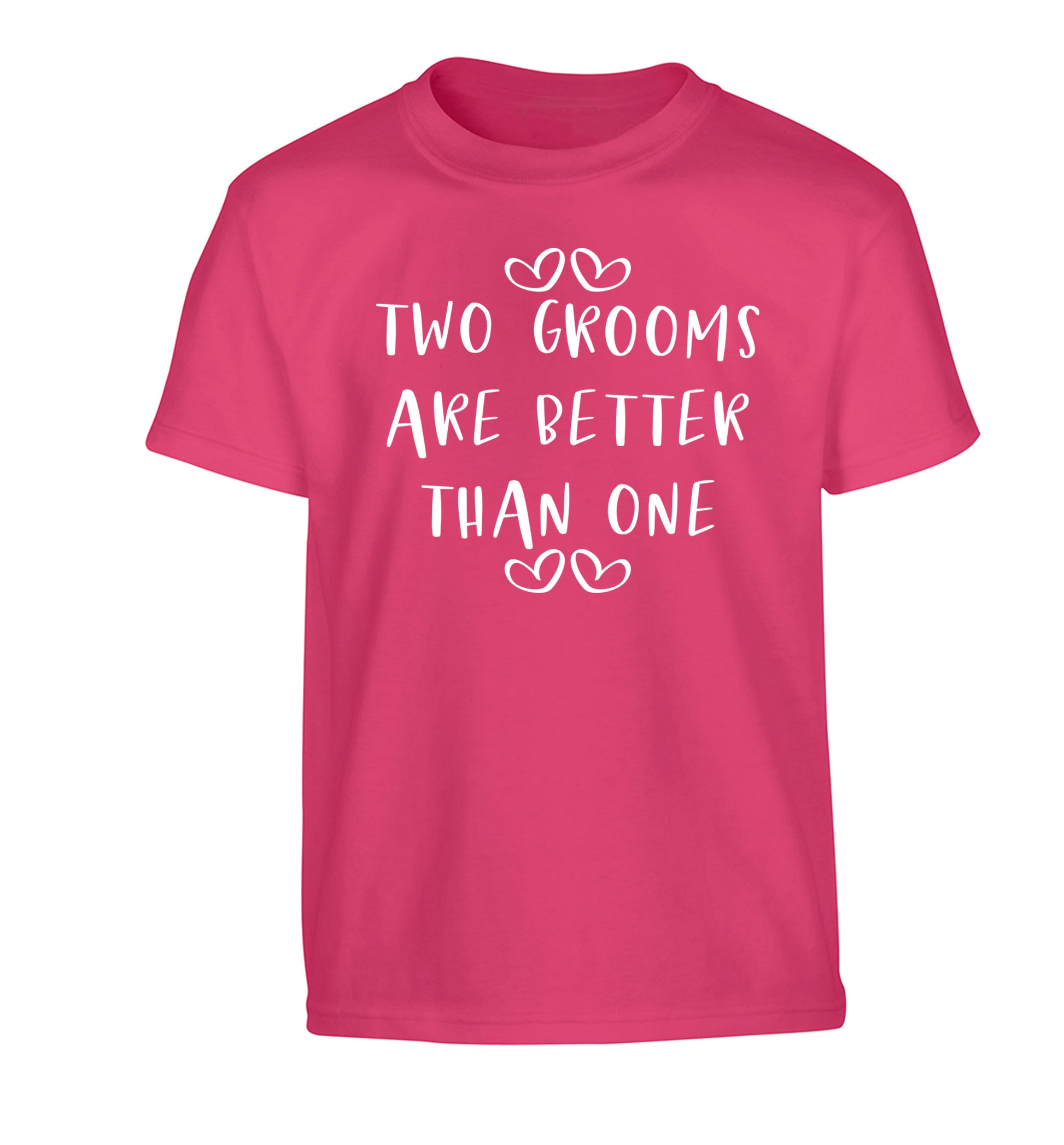 Two grooms are better than one Children's pink Tshirt 12-13 Years