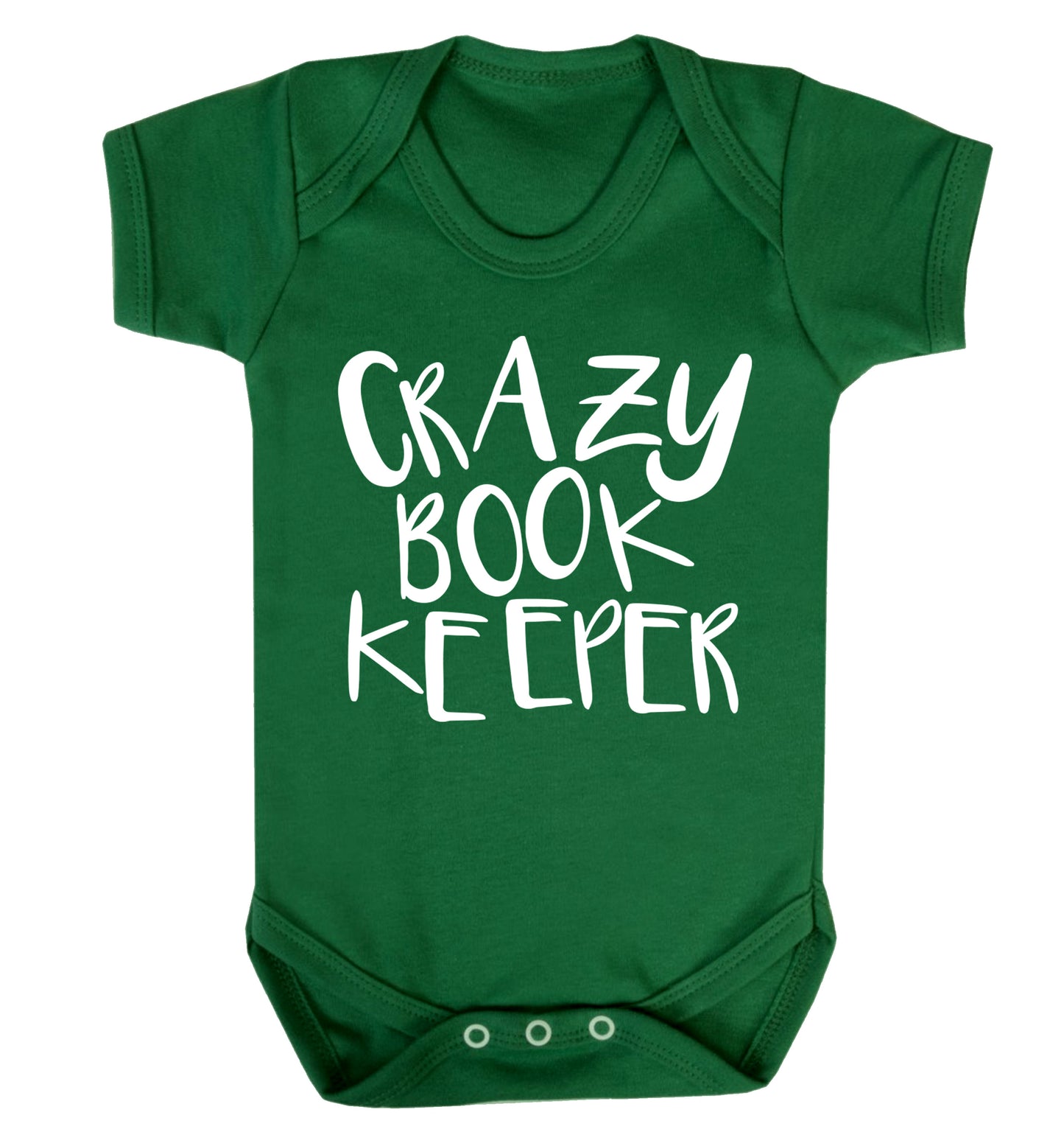 Crazy bookkeeper Baby Vest green 18-24 months