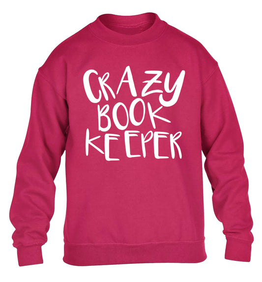 Crazy bookkeeper children's pink sweater 12-13 Years