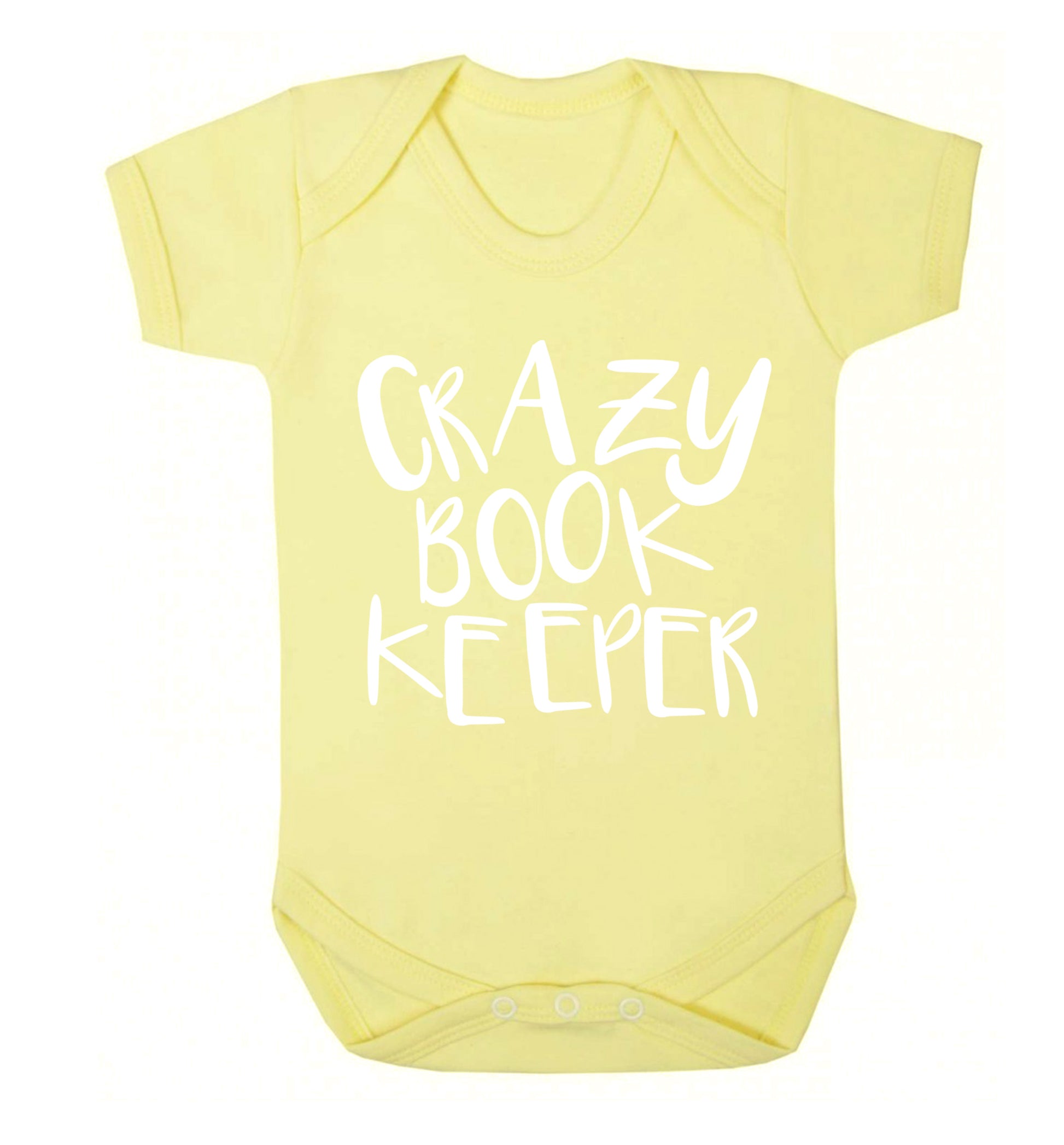 Crazy bookkeeper Baby Vest pale yellow 18-24 months