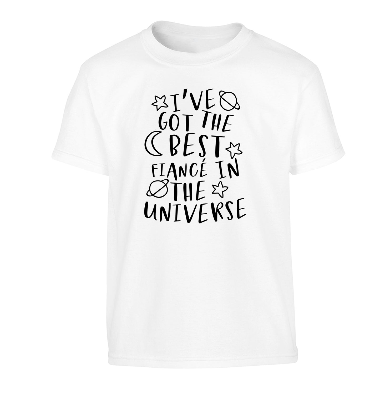 I've got the best fiance in the universe Children's white Tshirt 12-13 Years