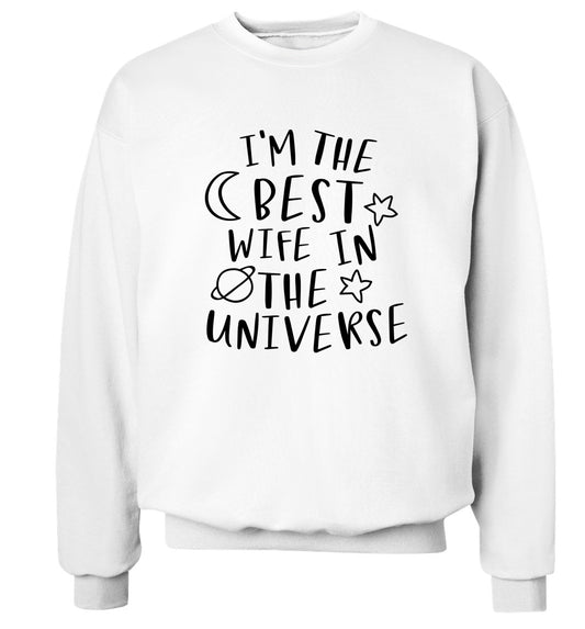 I'm the best wife in the universe Adult's unisex white Sweater 2XL