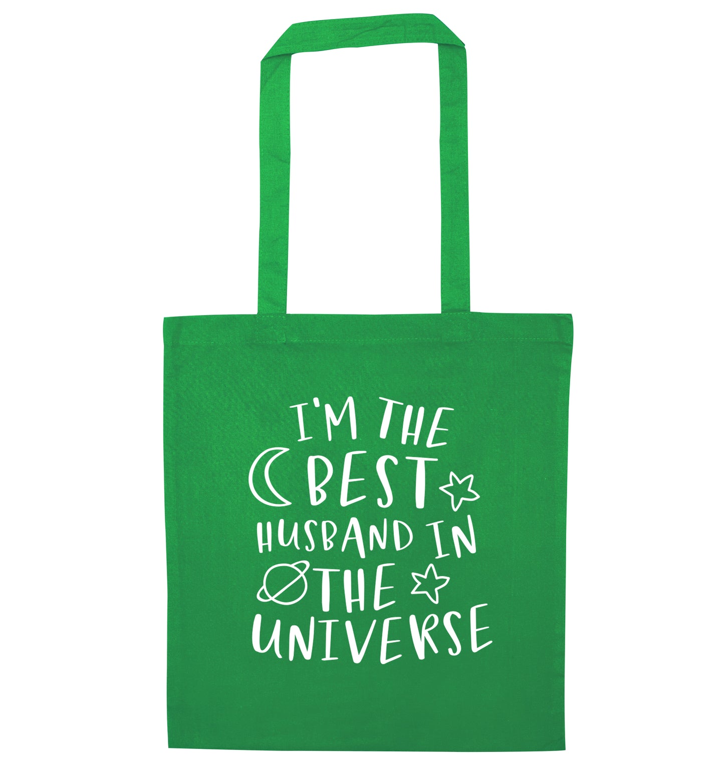 I'm the best husband in the universe green tote bag