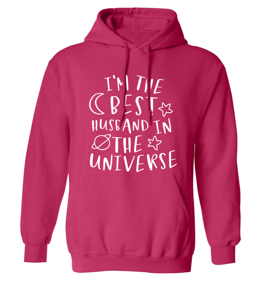 I'm the best husband in the universe adults unisex pink hoodie 2XL