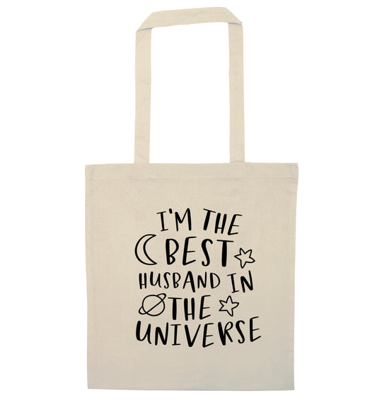 I'm the best husband in the universe natural tote bag
