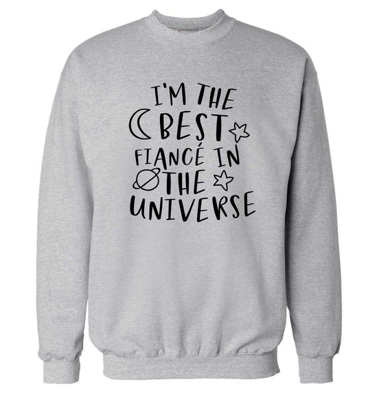 I'm the best fiance in the universe Adult's unisex grey Sweater 2XL