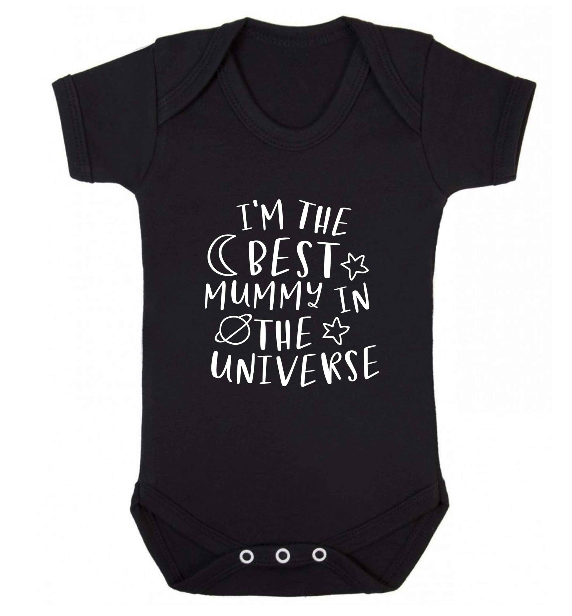 I'm the best mummy in the universe baby vest black 18-24 months