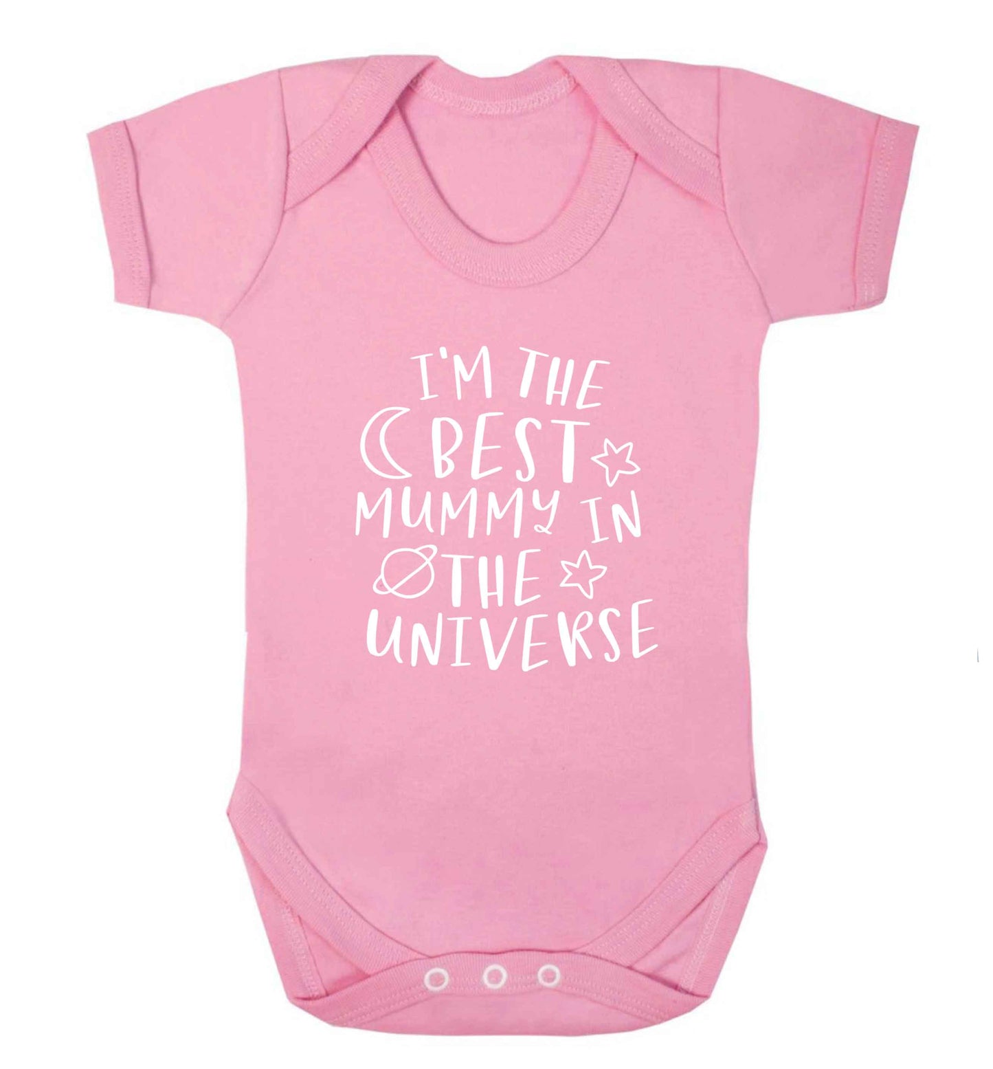 I'm the best mummy in the universe baby vest pale pink 18-24 months