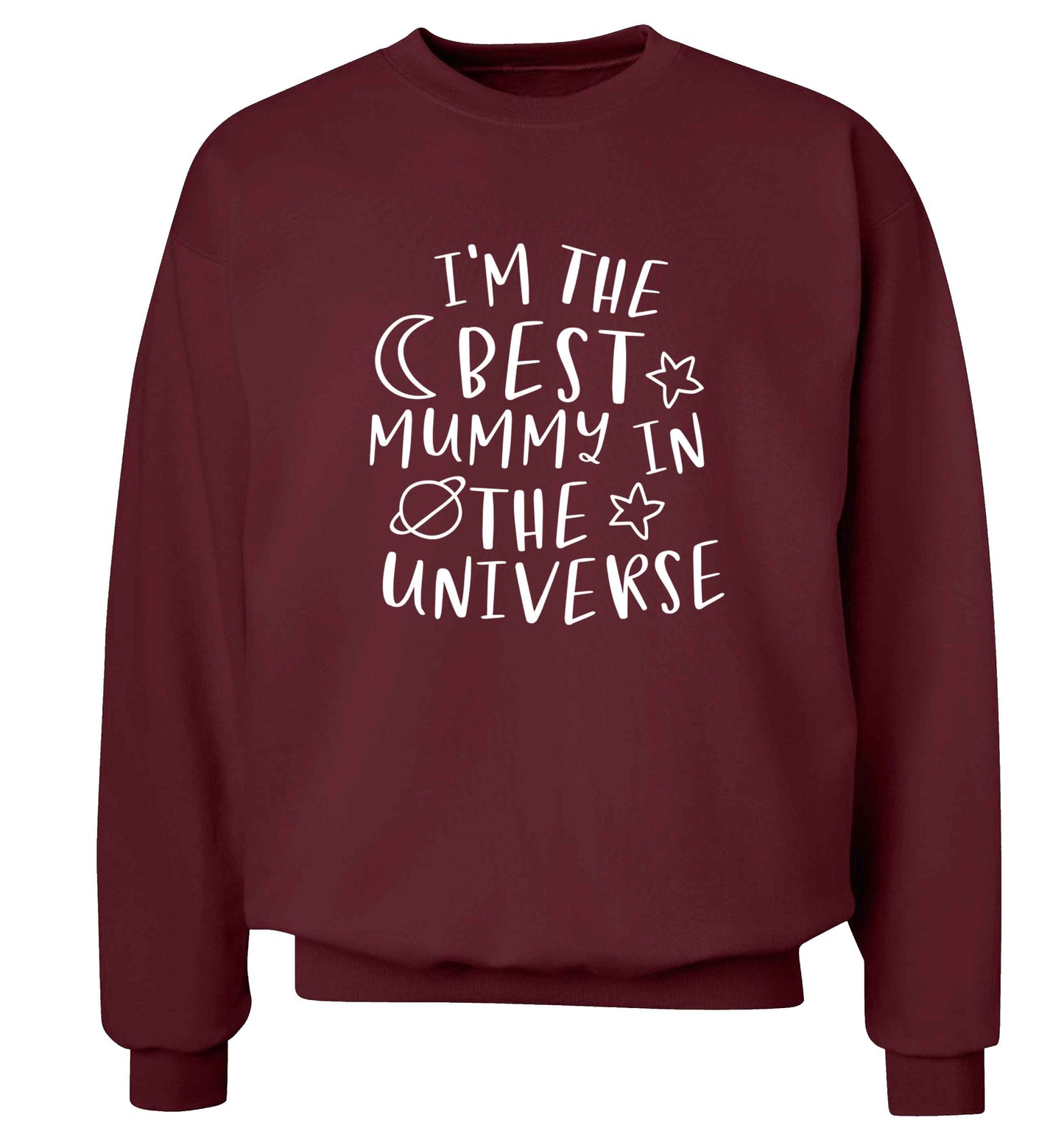 I'm the best mummy in the universe adult's unisex maroon sweater 2XL