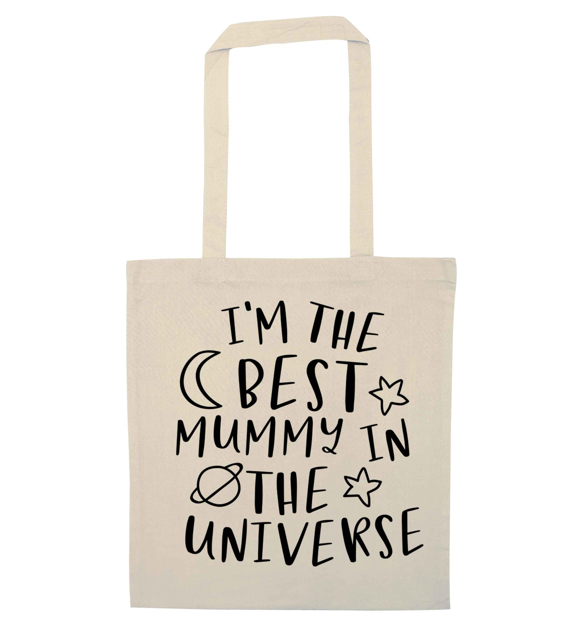 I'm the best mummy in the universe natural tote bag