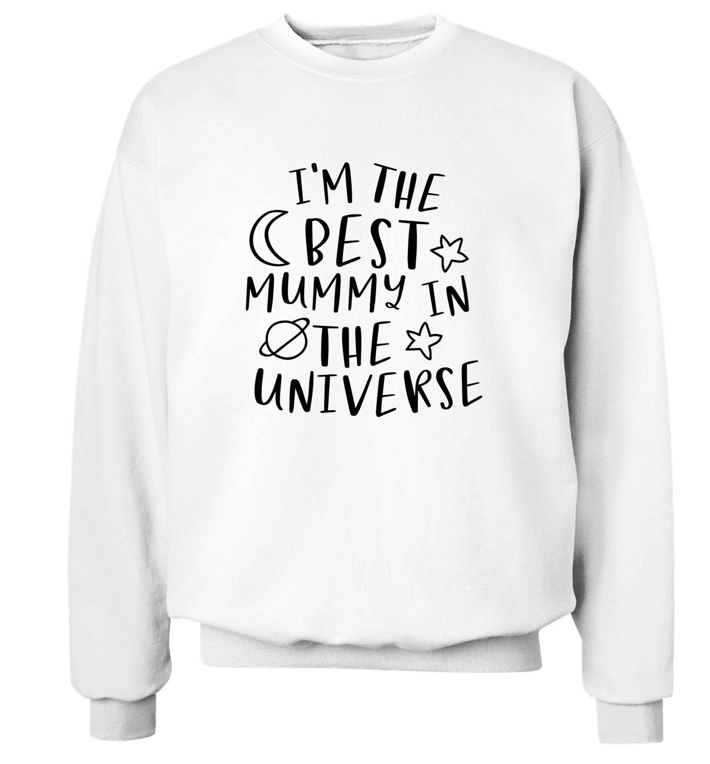 I'm the best mummy in the universe adult's unisex white sweater 2XL