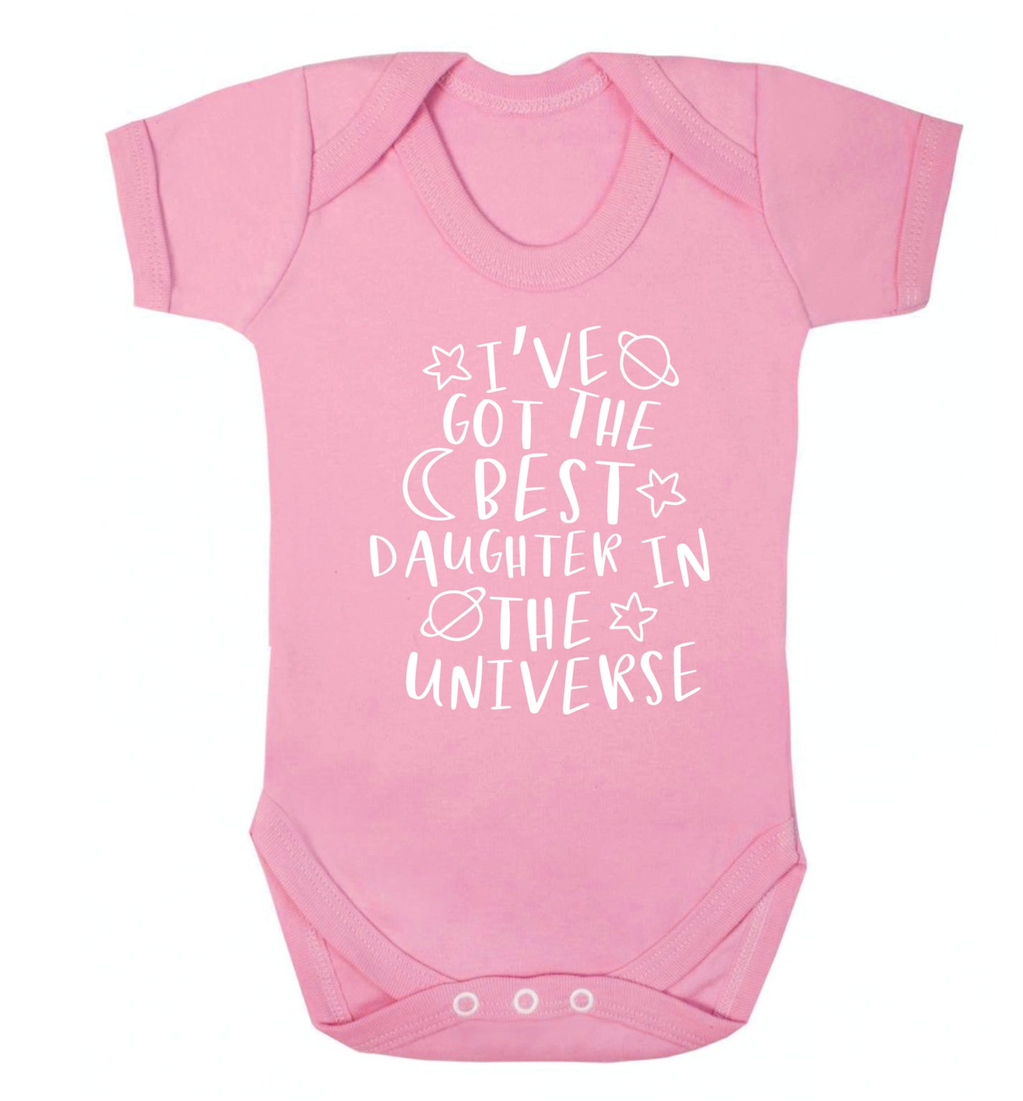 I've got the best daughter in the universe Baby Vest pale pink 18-24 months