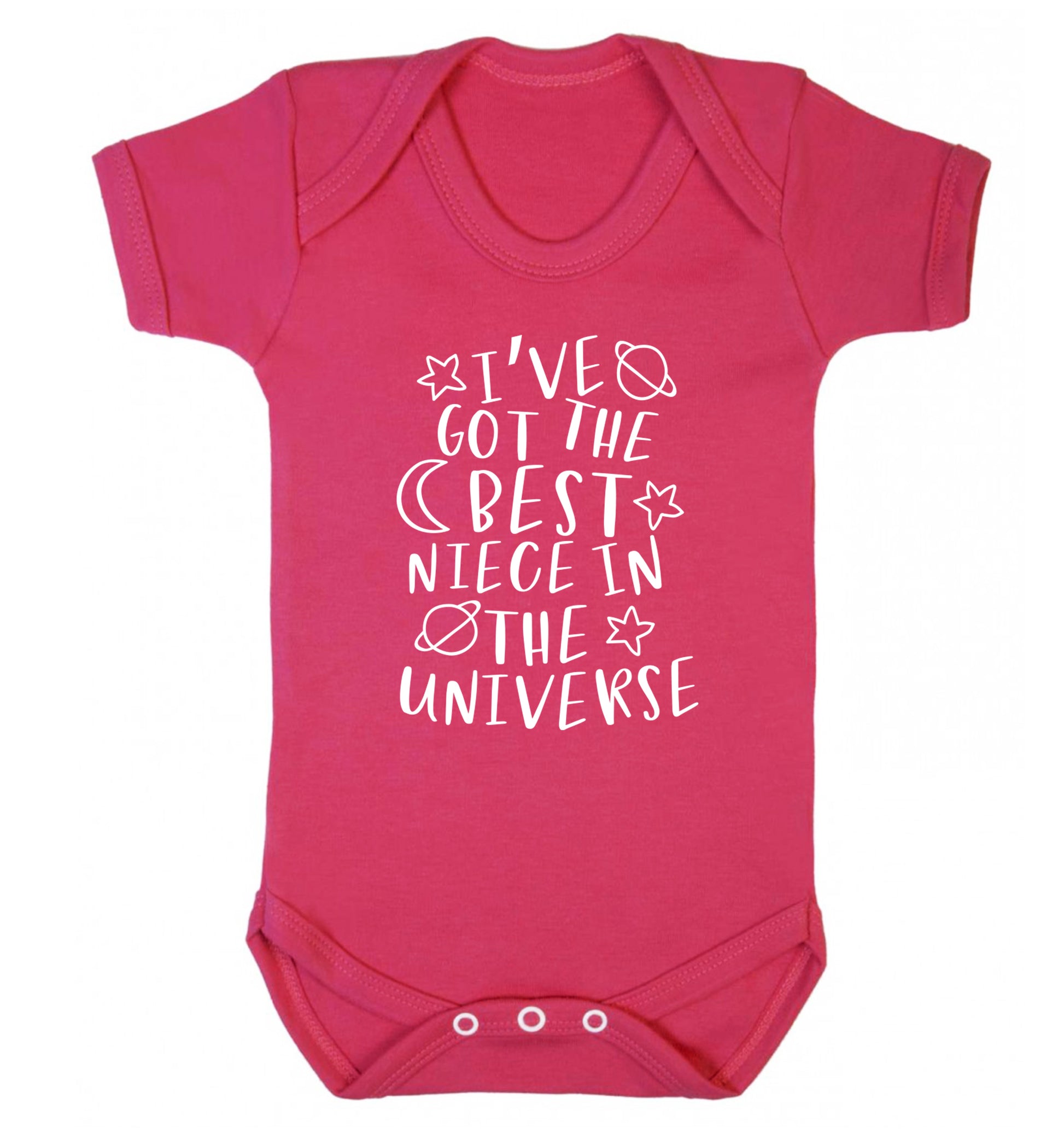 I've got the best niece in the universe Baby Vest dark pink 18-24 months