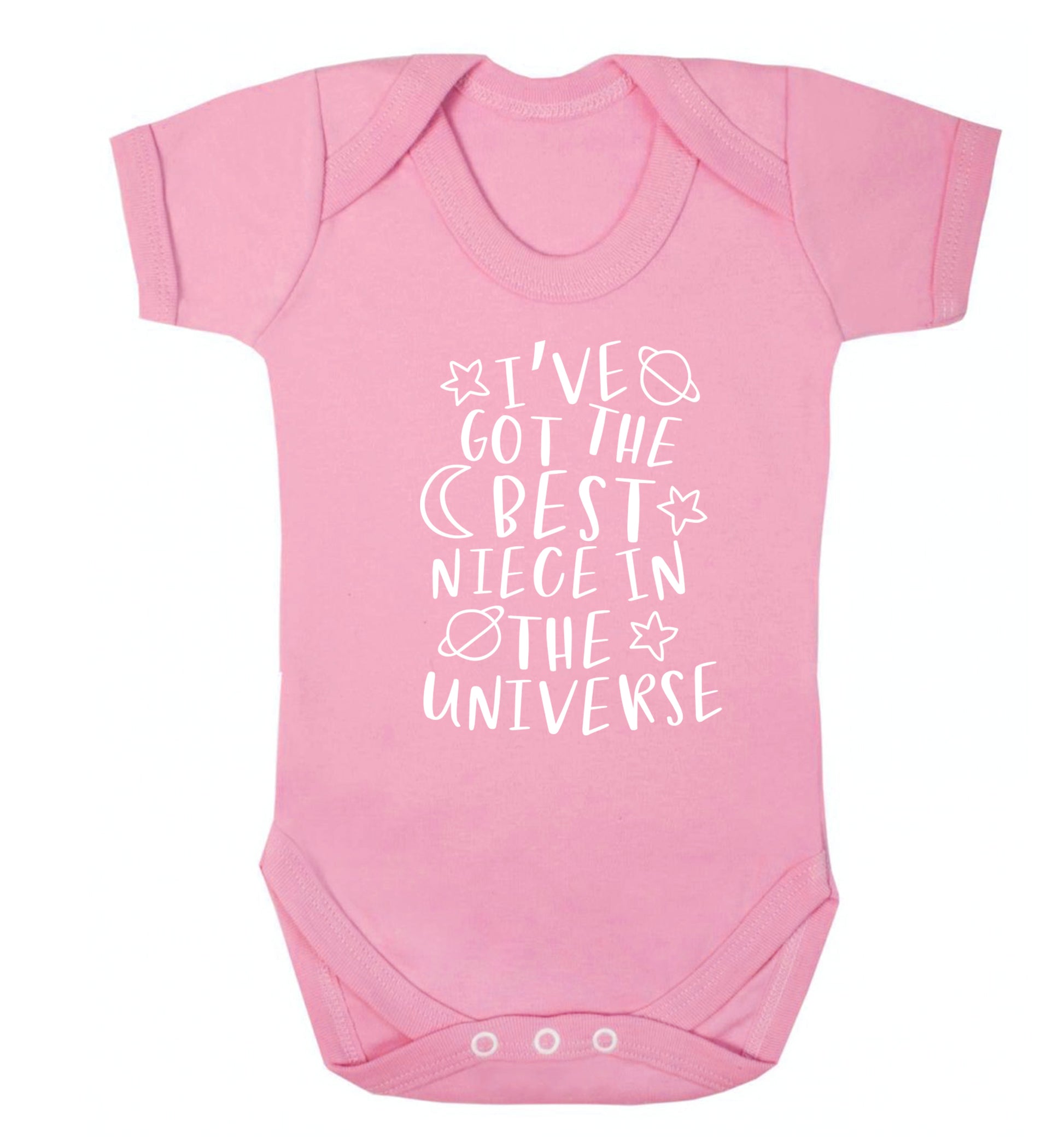 I've got the best niece in the universe Baby Vest pale pink 18-24 months