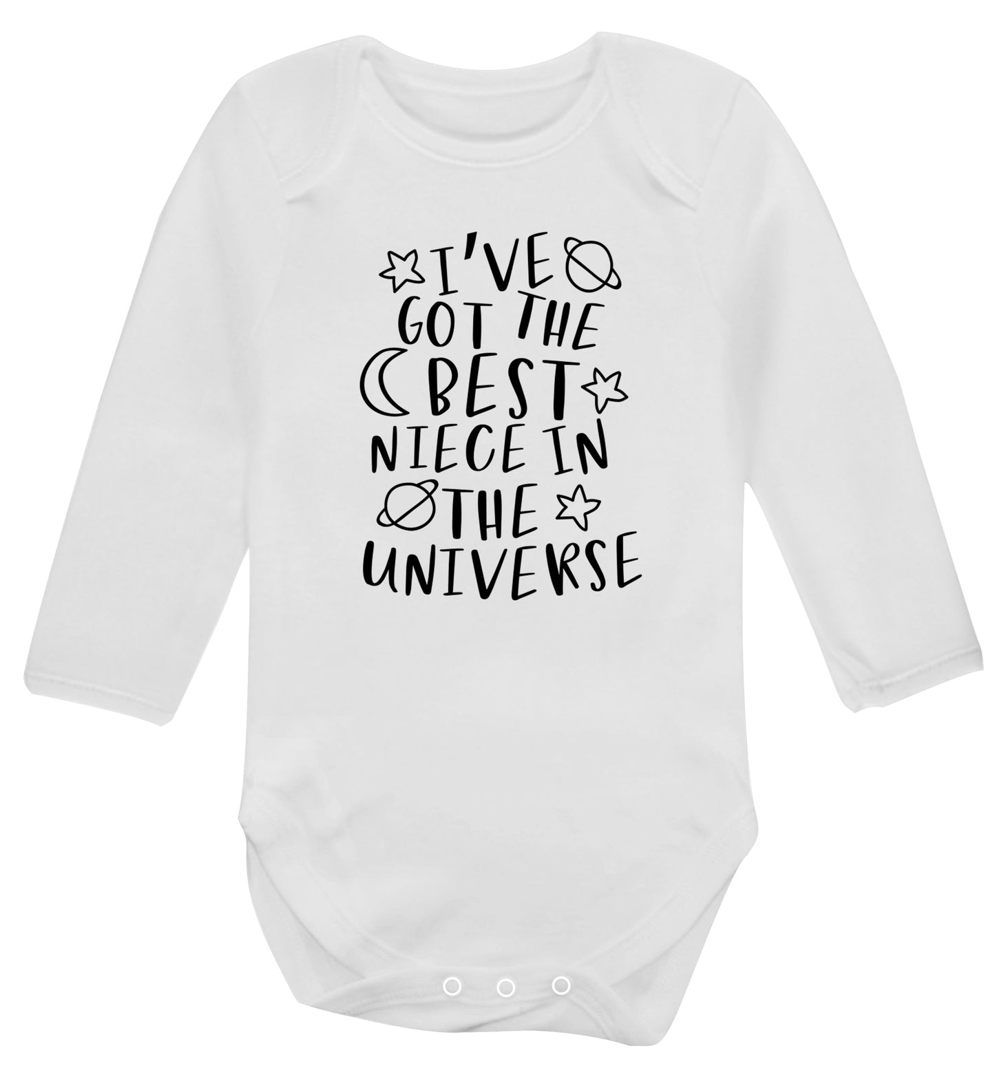 I've got the best niece in the universe Baby Vest long sleeved white 6-12 months