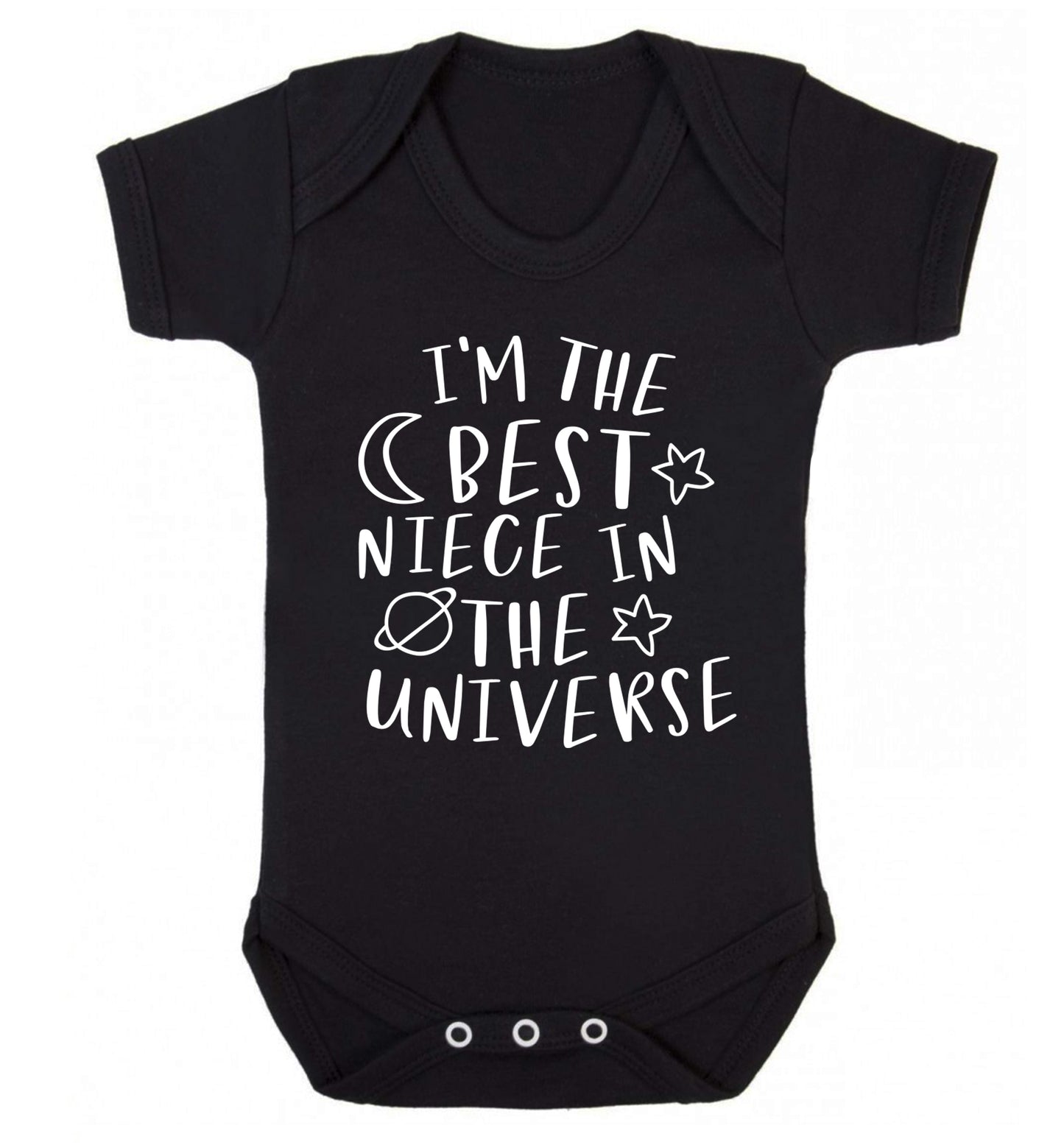I'm the best niece in the universe Baby Vest black 18-24 months