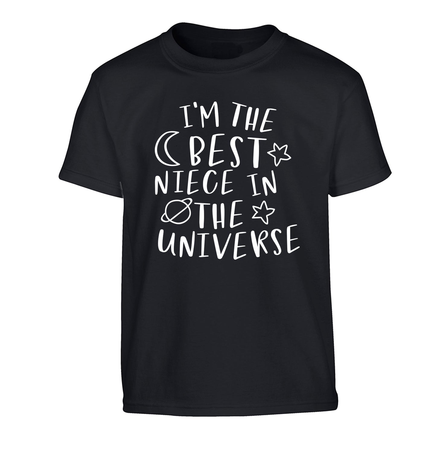 I'm the best niece in the universe Children's black Tshirt 12-13 Years