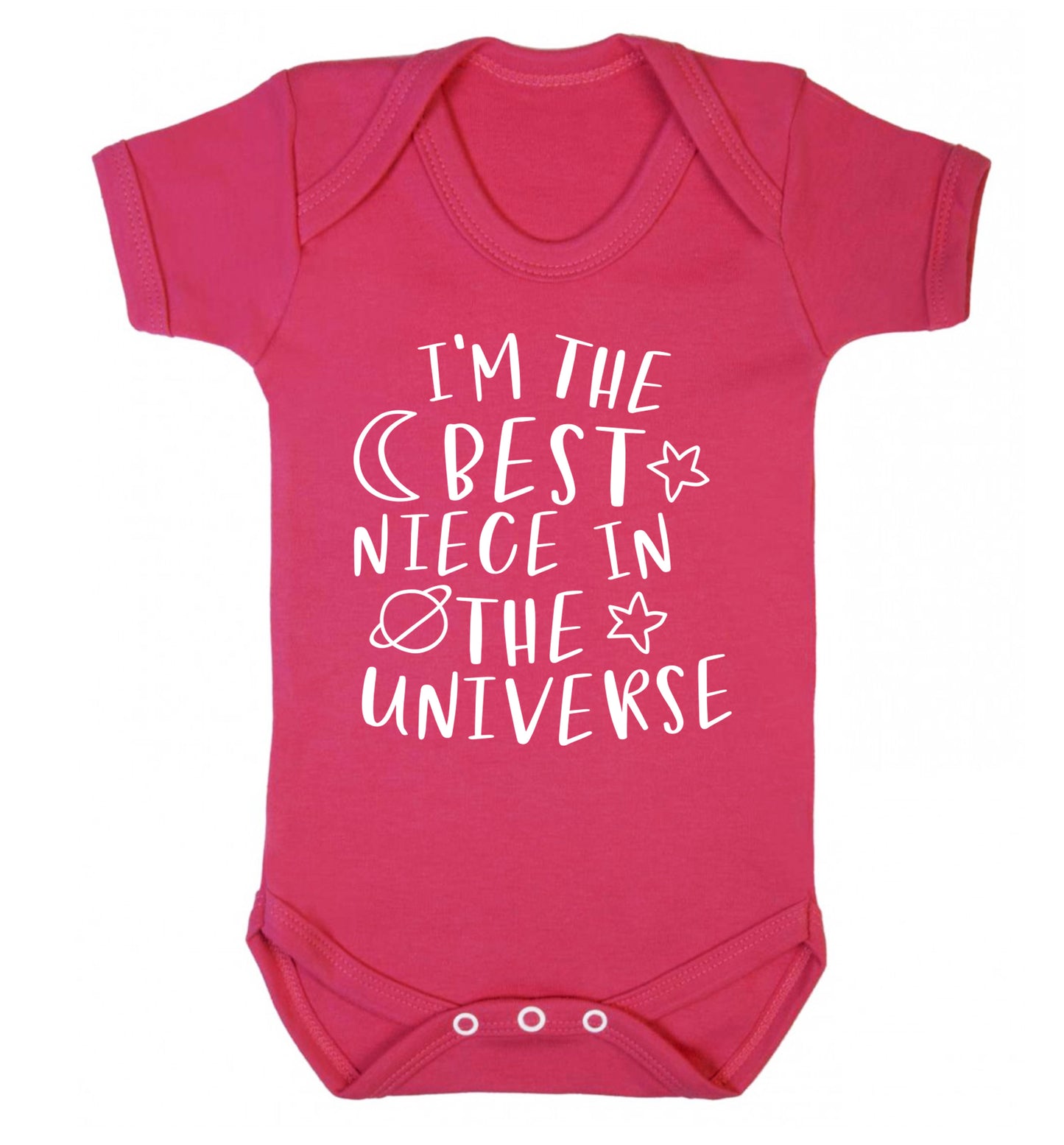 I'm the best niece in the universe Baby Vest dark pink 18-24 months