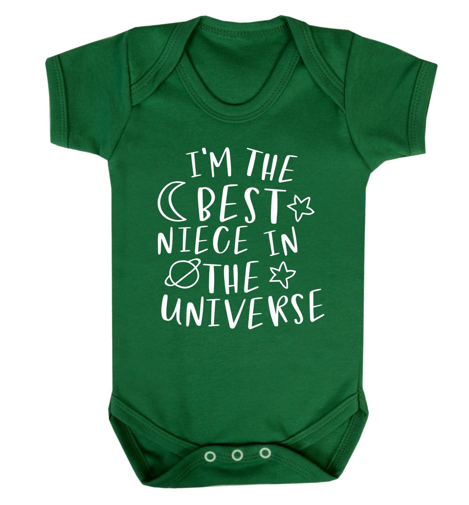 I'm the best niece in the universe Baby Vest green 18-24 months