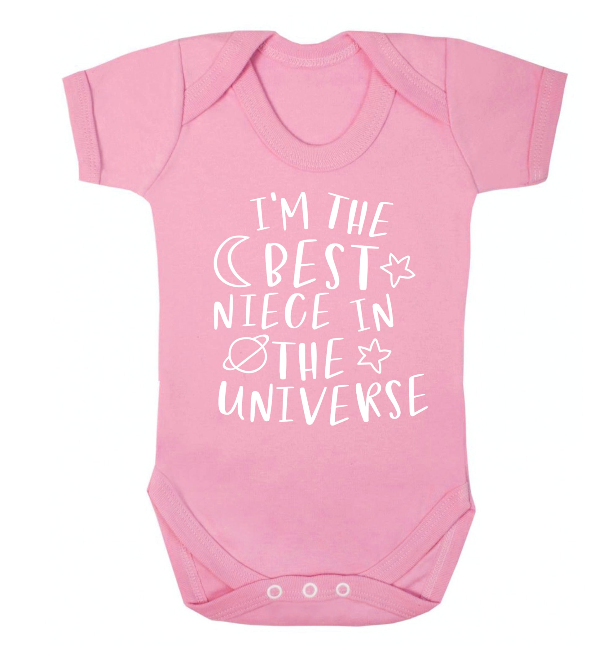 I'm the best niece in the universe Baby Vest pale pink 18-24 months