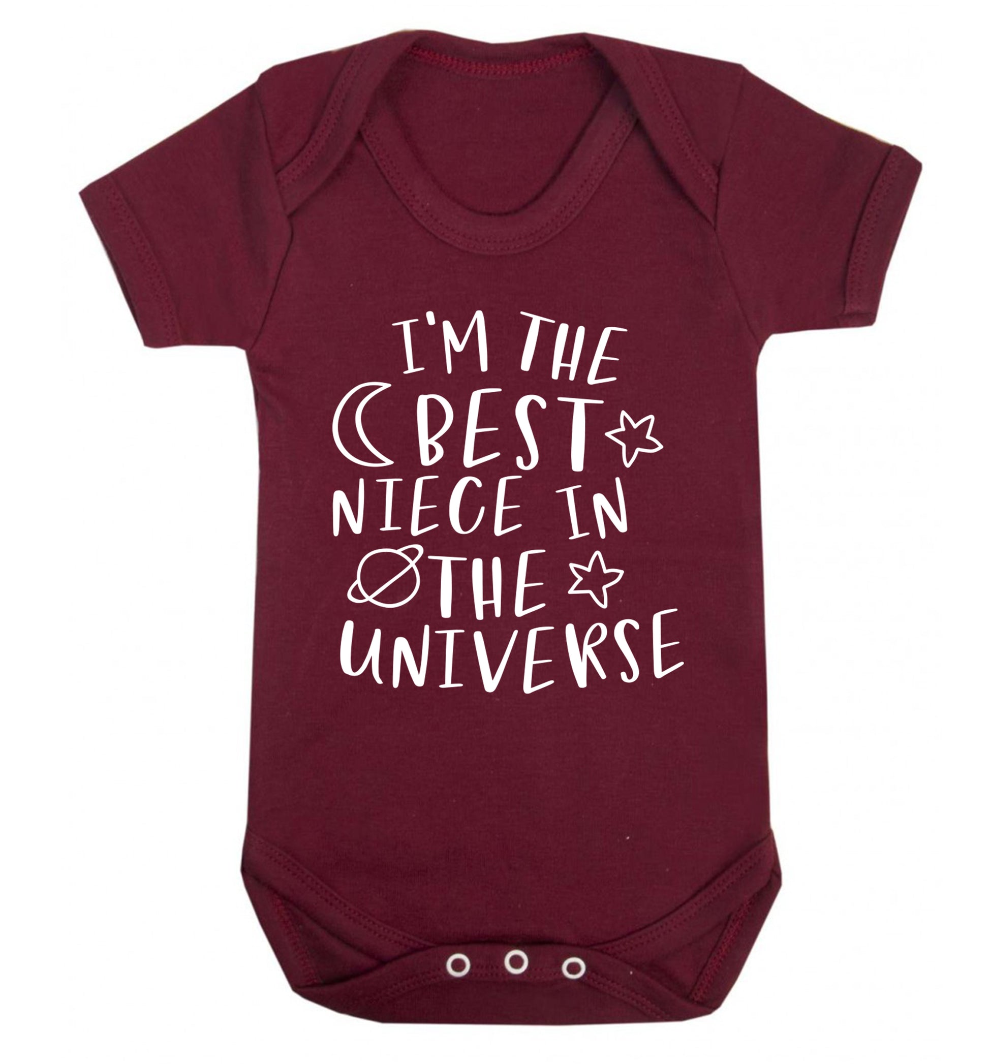 I'm the best niece in the universe Baby Vest maroon 18-24 months