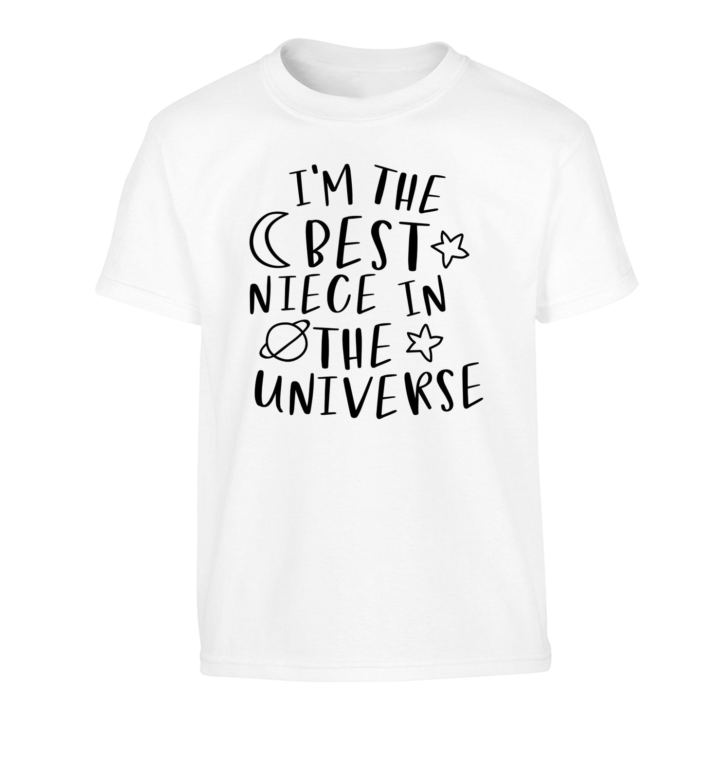 I'm the best niece in the universe Children's white Tshirt 12-13 Years