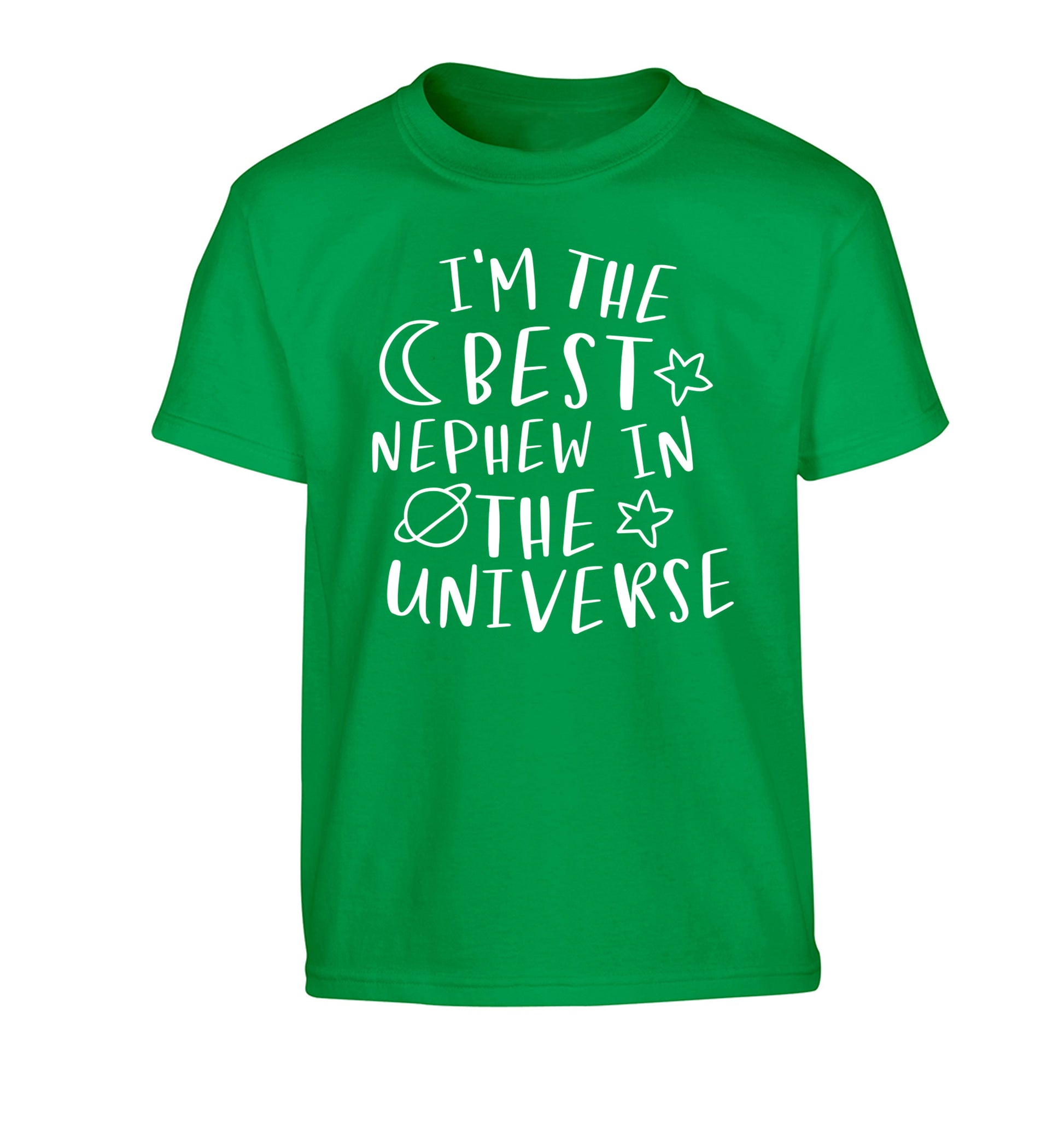 I'm the best nephew in the universe Children's green Tshirt 12-13 Years