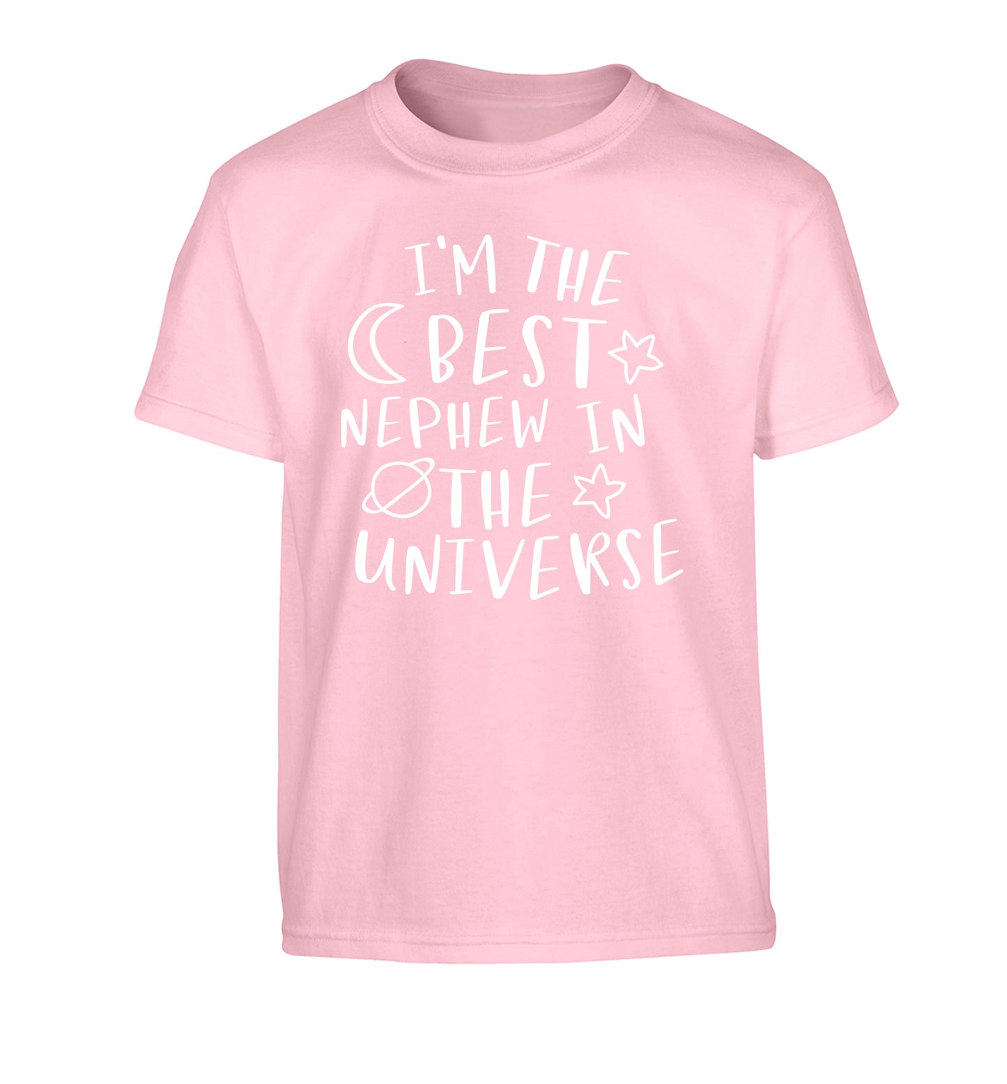 I'm the best nephew in the universe Children's light pink Tshirt 12-13 Years