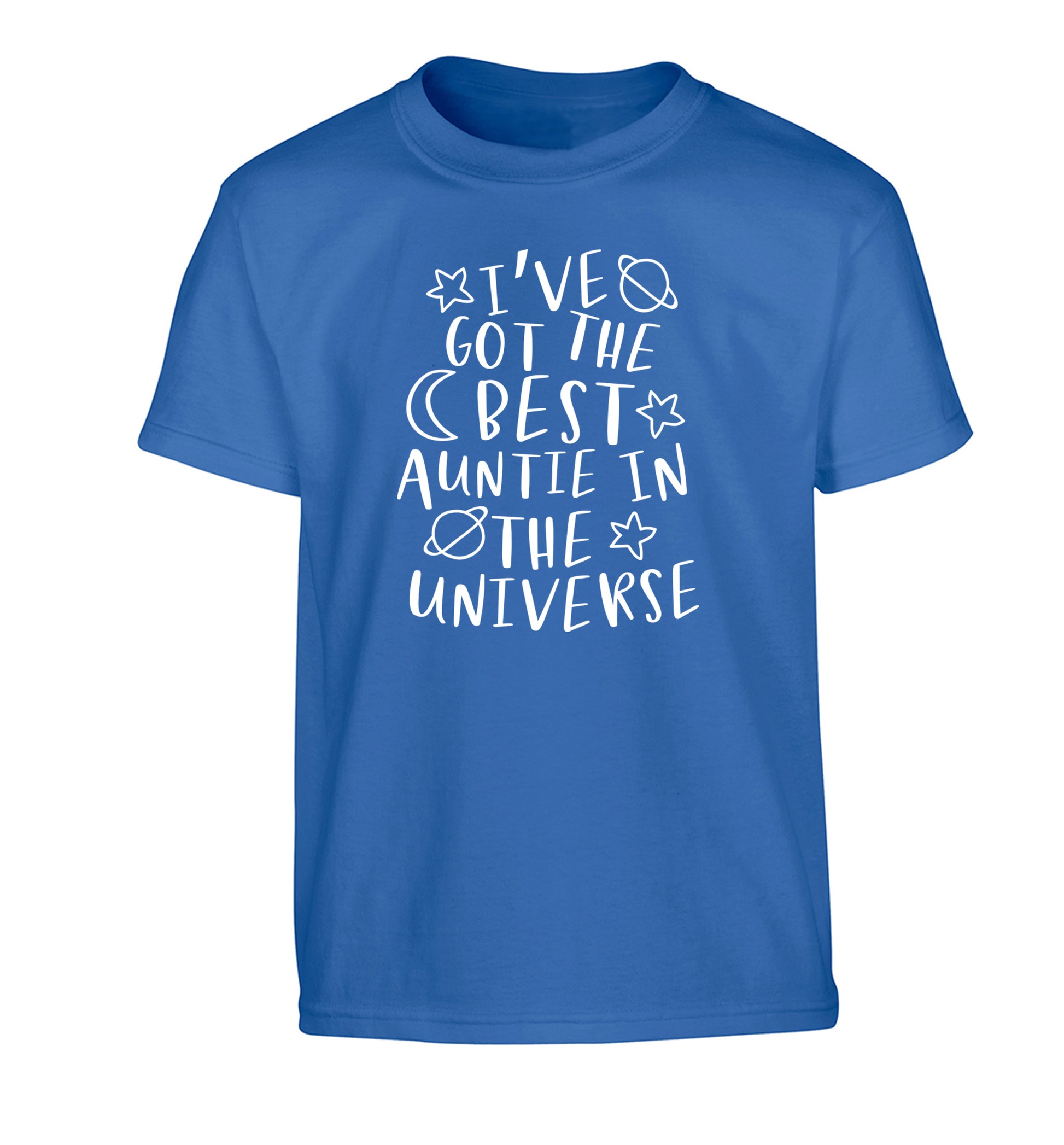 I've got the best auntie in the universe Children's blue Tshirt 12-13 Years