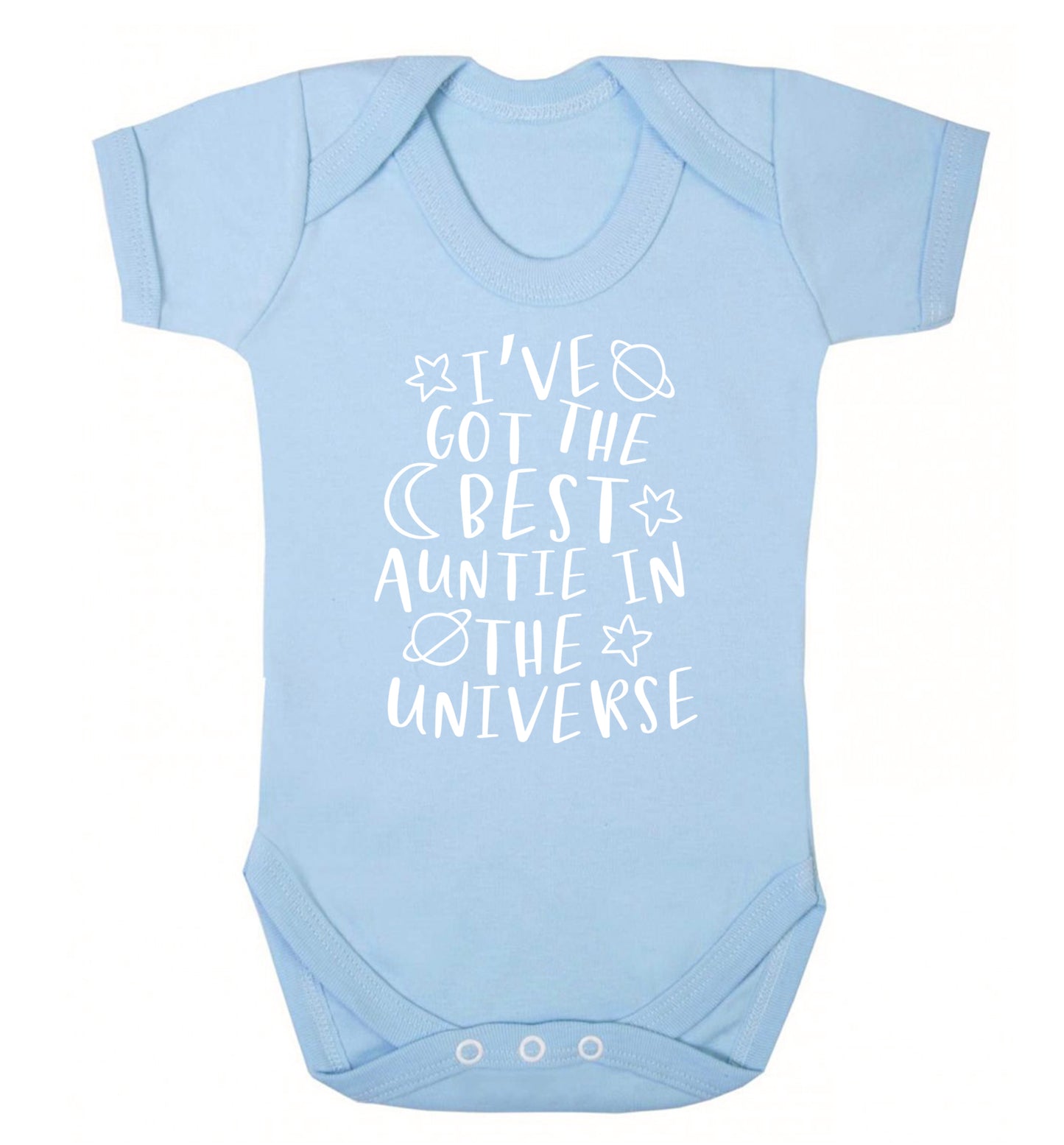 I've got the best auntie in the universe Baby Vest pale blue 18-24 months