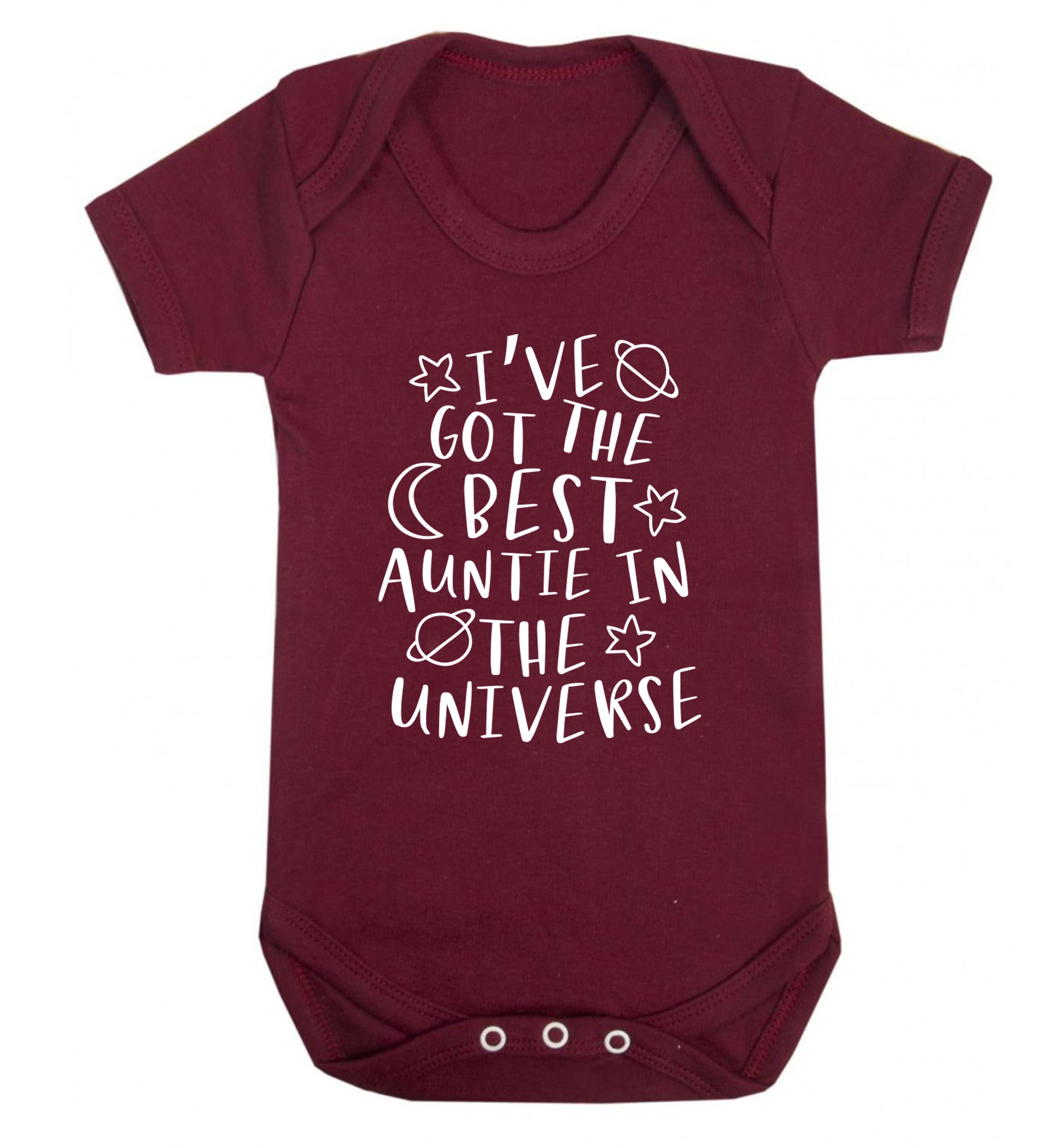 I've got the best auntie in the universe Baby Vest maroon 18-24 months