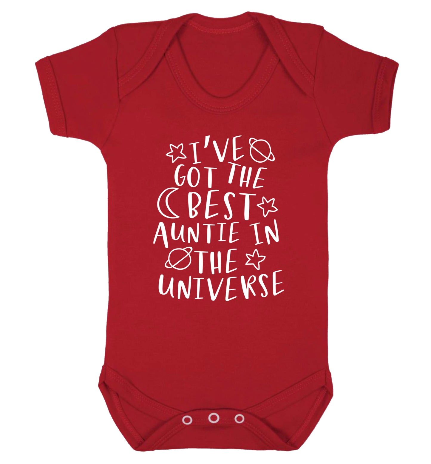 I've got the best auntie in the universe Baby Vest red 18-24 months