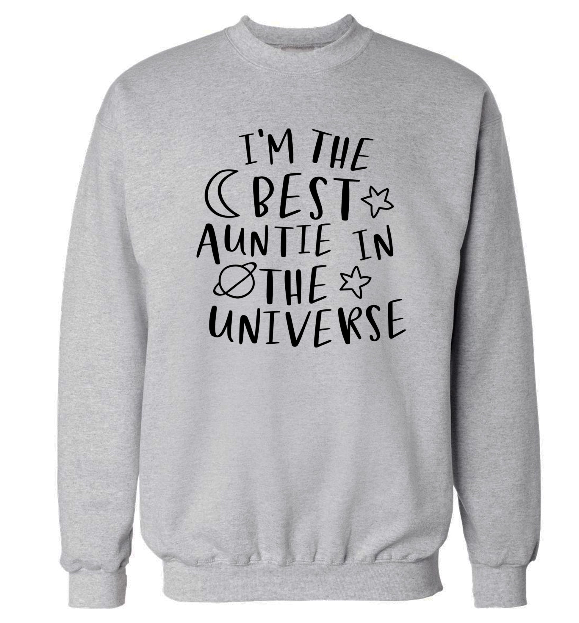 I'm the best auntie in the universe Adult's unisex grey Sweater 2XL
