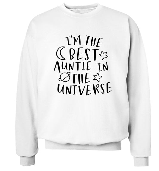 I'm the best auntie in the universe Adult's unisex white Sweater 2XL