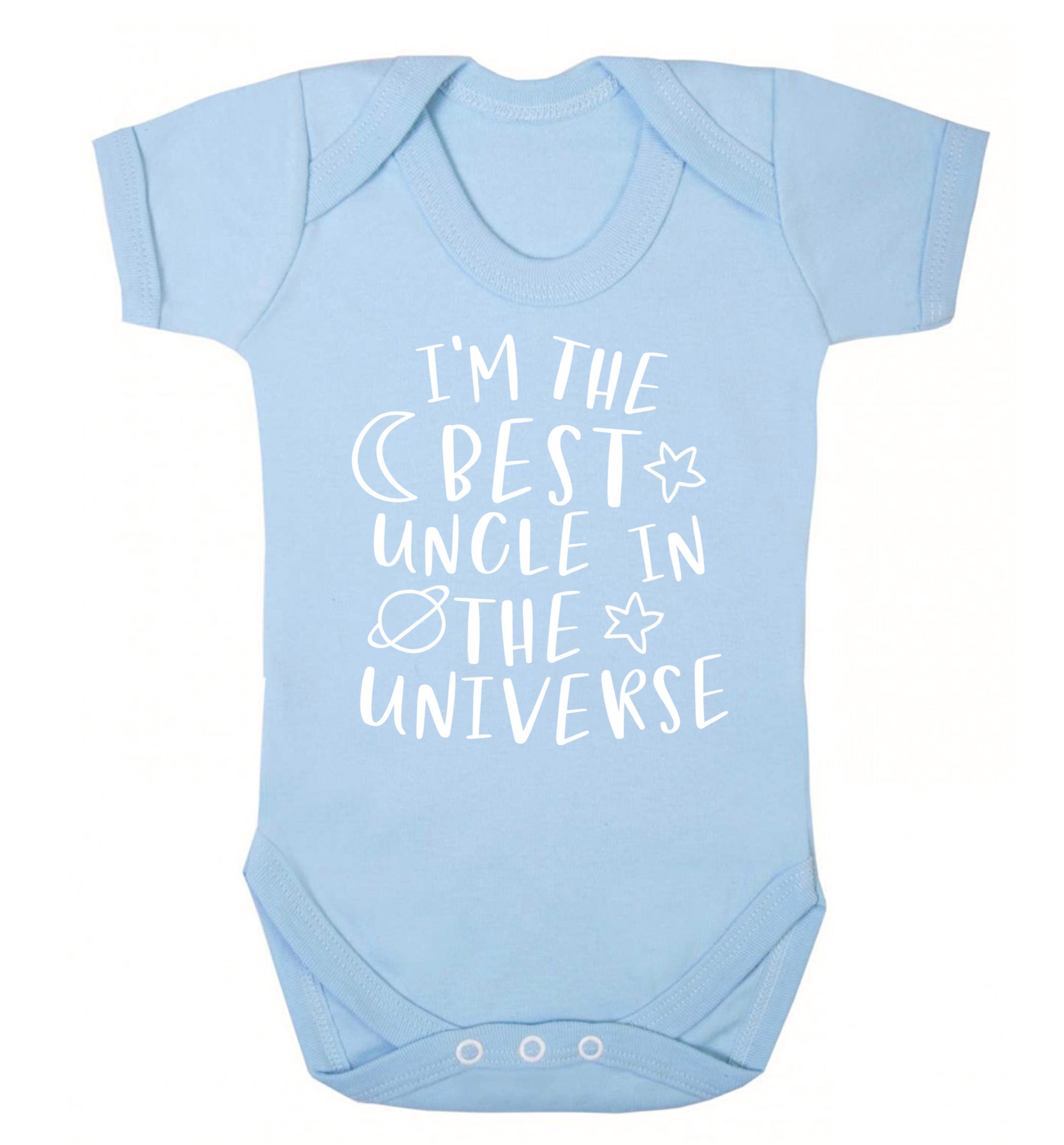 I'm the best uncle in the universe Baby Vest pale blue 18-24 months