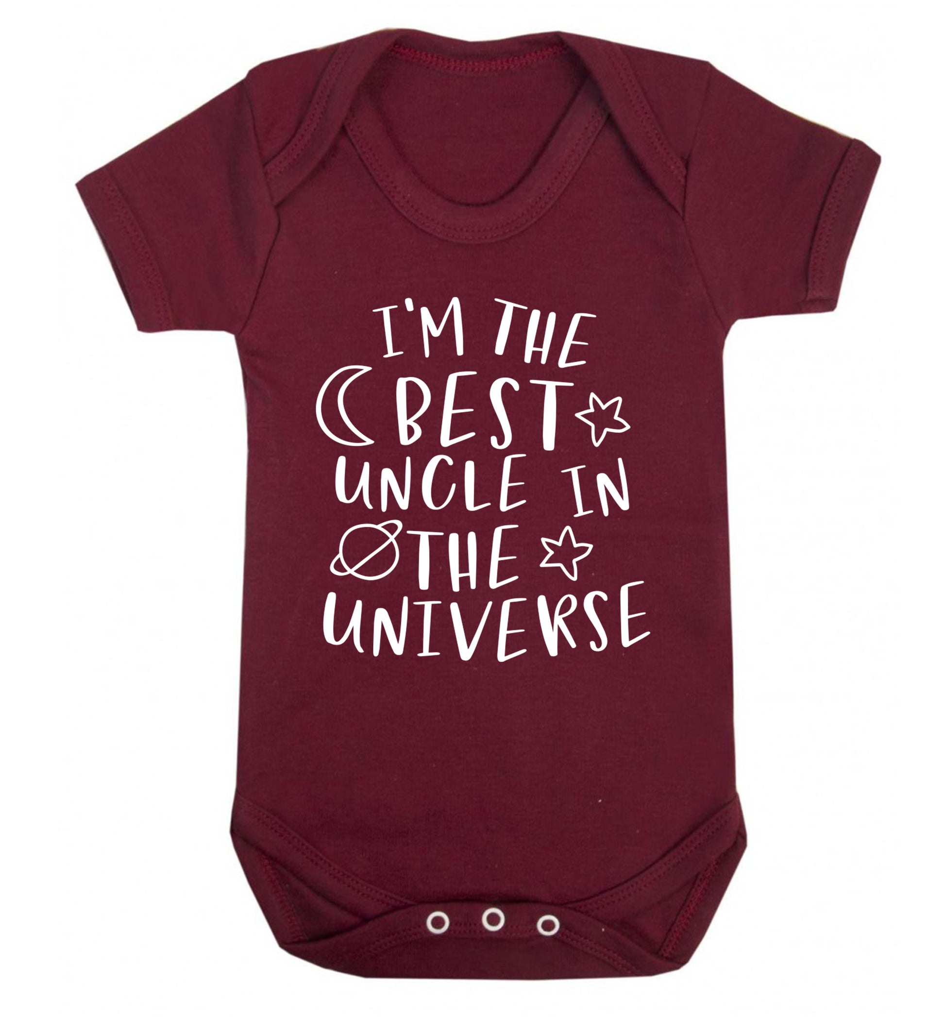 I'm the best uncle in the universe Baby Vest maroon 18-24 months
