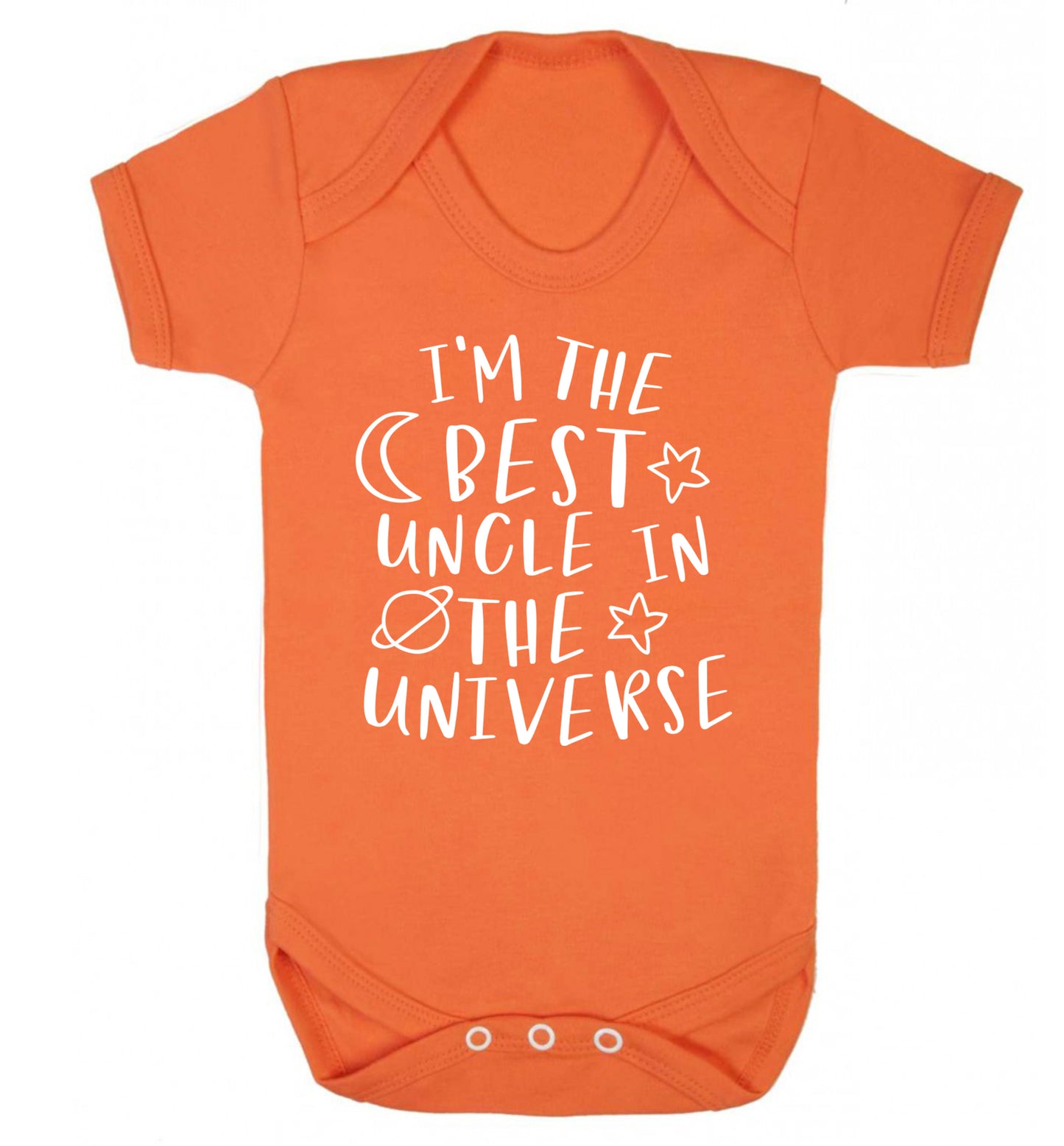 I'm the best uncle in the universe Baby Vest orange 18-24 months
