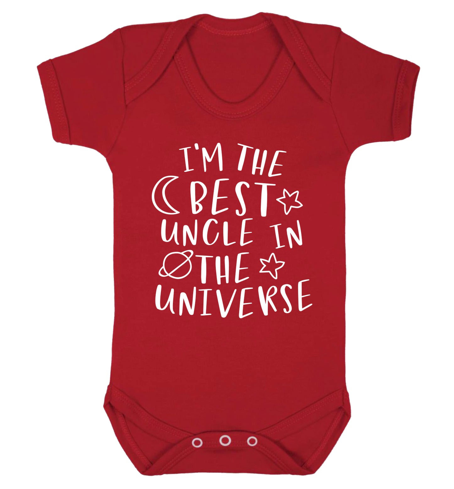 I'm the best uncle in the universe Baby Vest red 18-24 months
