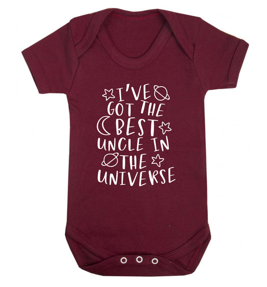 I've got the best uncle in the universe Baby Vest maroon 18-24 months