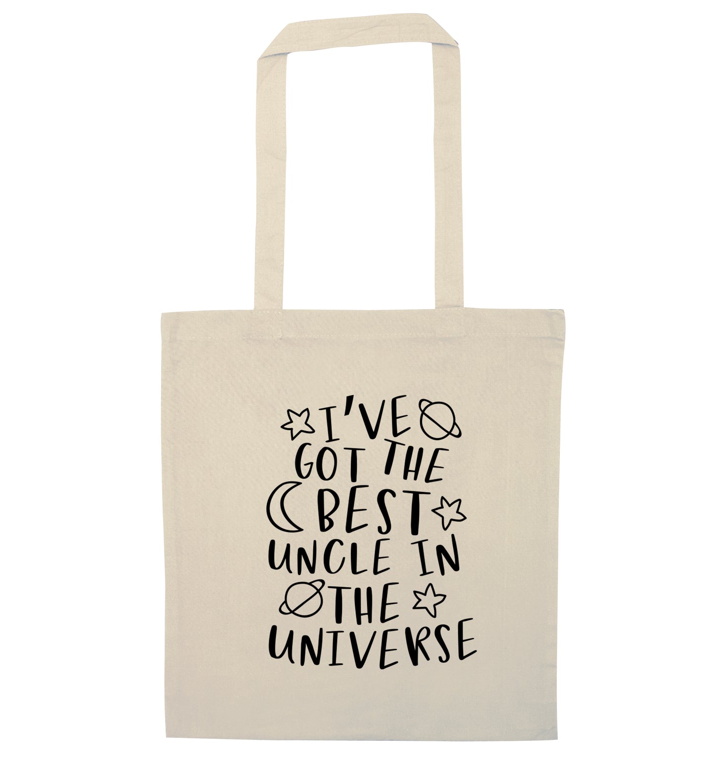 I've got the best uncle in the universe natural tote bag