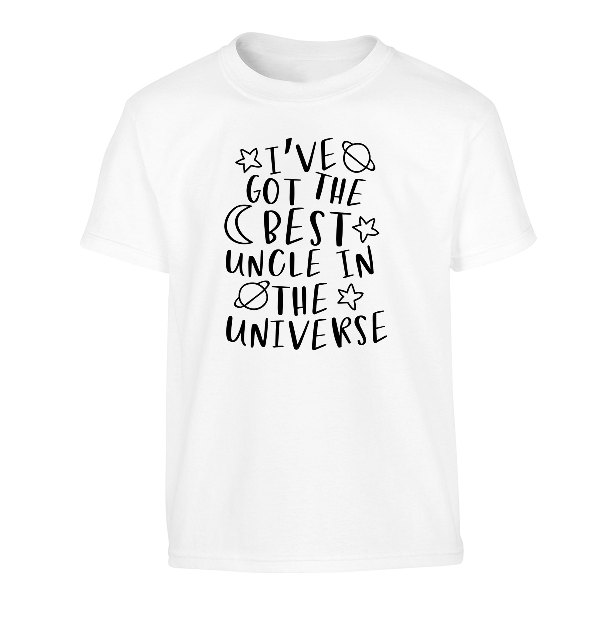 I've got the best uncle in the universe Children's white Tshirt 12-13 Years