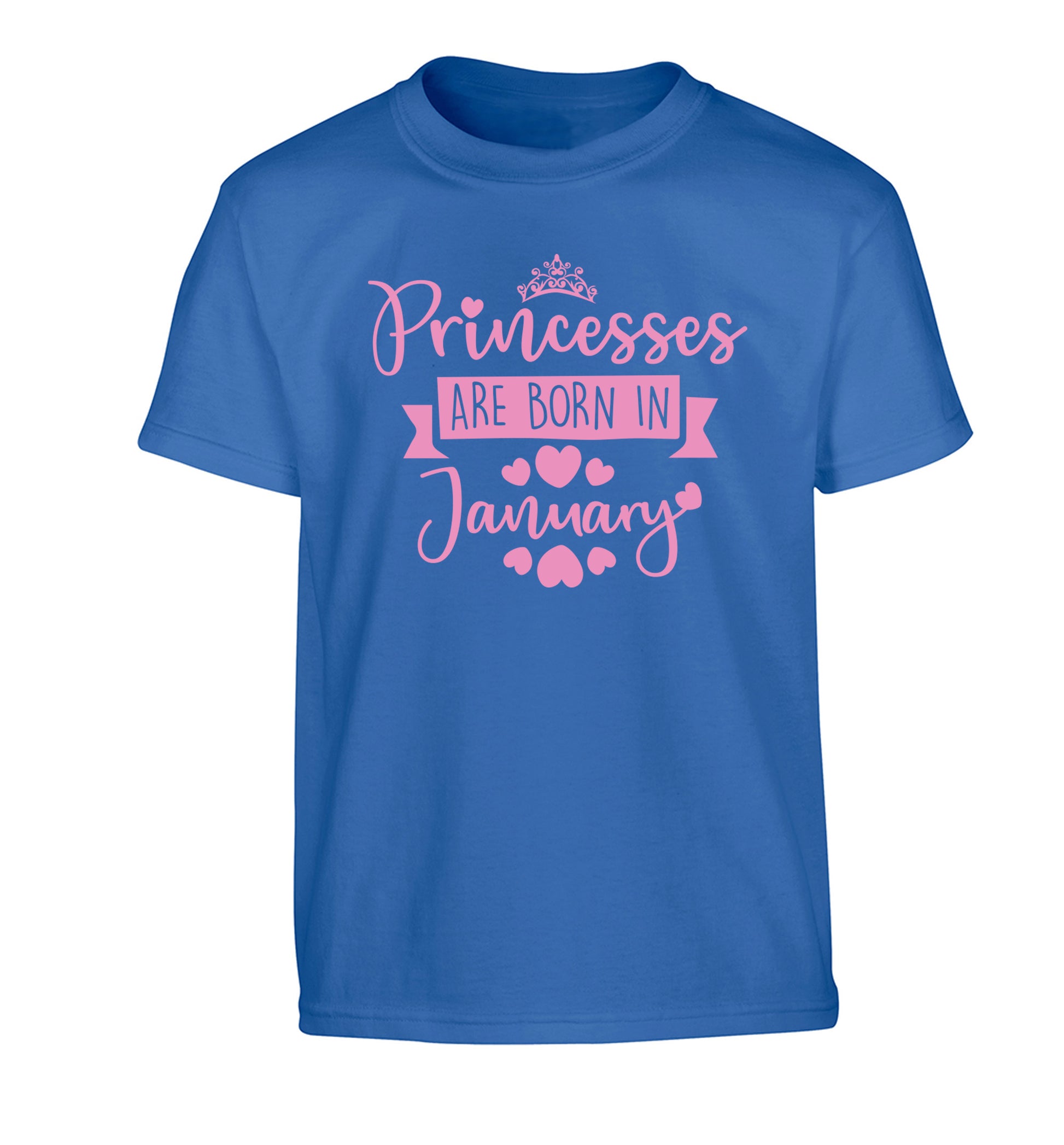 Princesses are born in November Children's blue Tshirt 12-13 Years