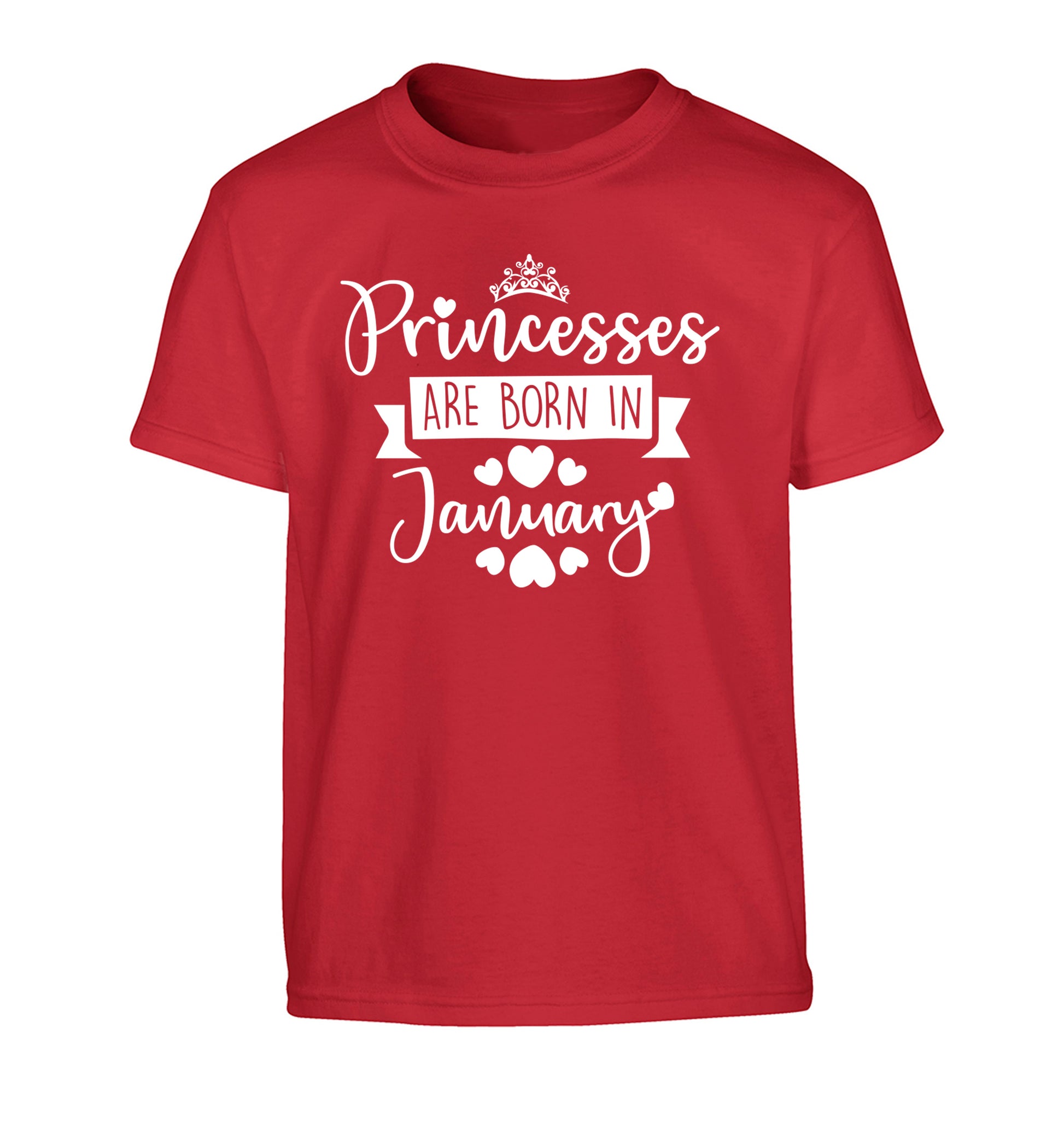Princesses are born in November Children's red Tshirt 12-13 Years