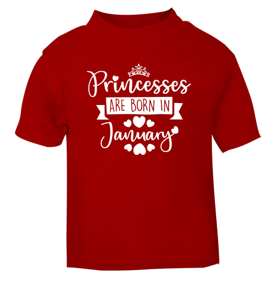 Princesses are born in November red Baby Toddler Tshirt 2 Years