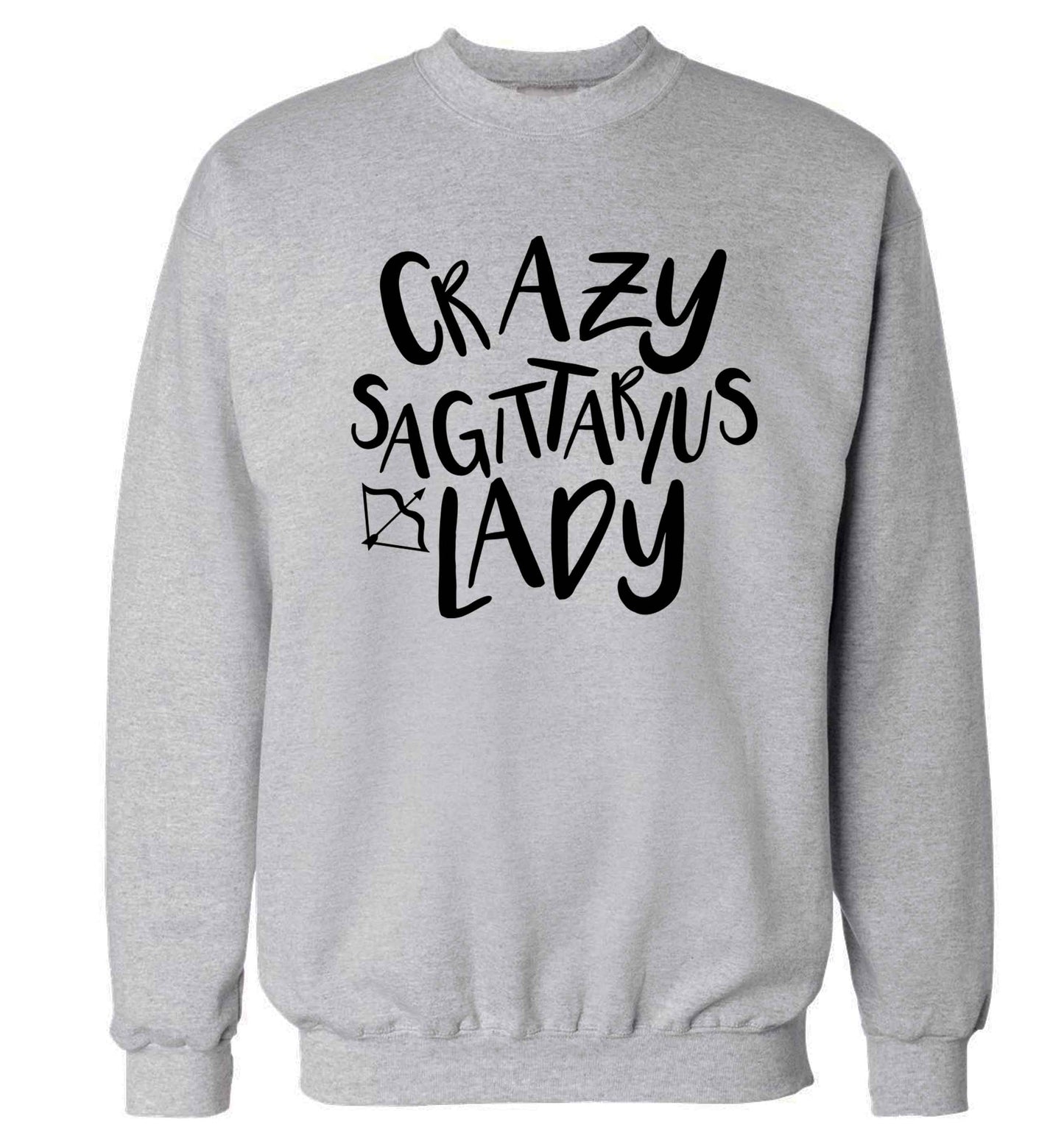 Crazy sagittarius lady Adult's unisex grey Sweater 2XL