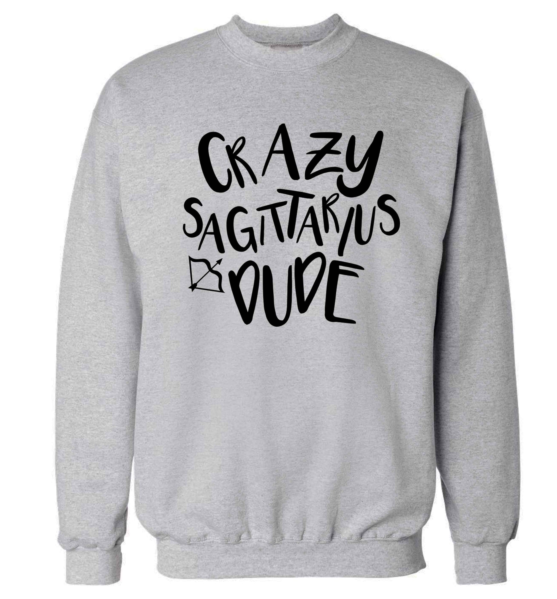 Crazy sagittarius dude Adult's unisex grey Sweater 2XL