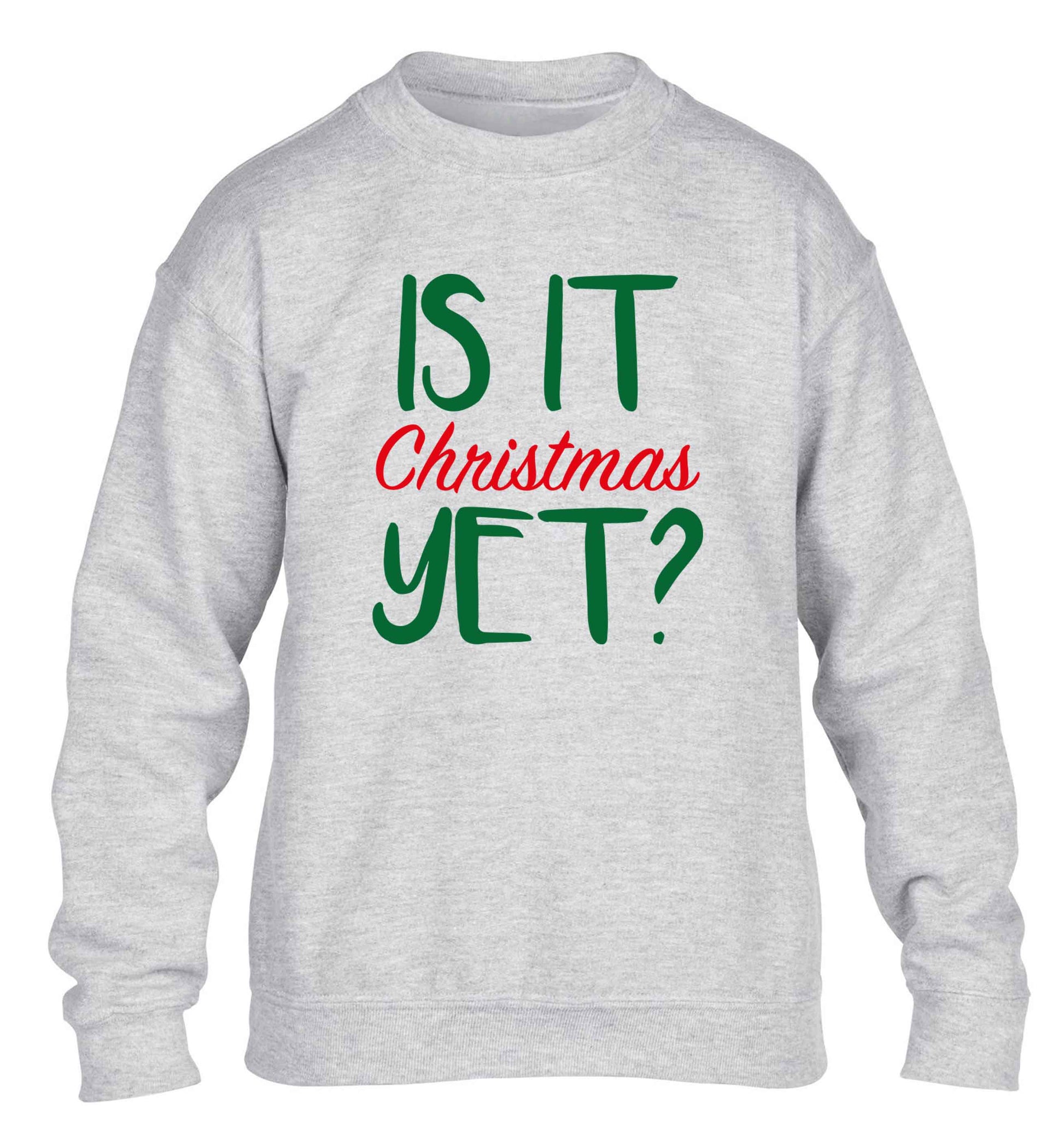 Is it Christmas yet? children's grey sweater 12-13 Years