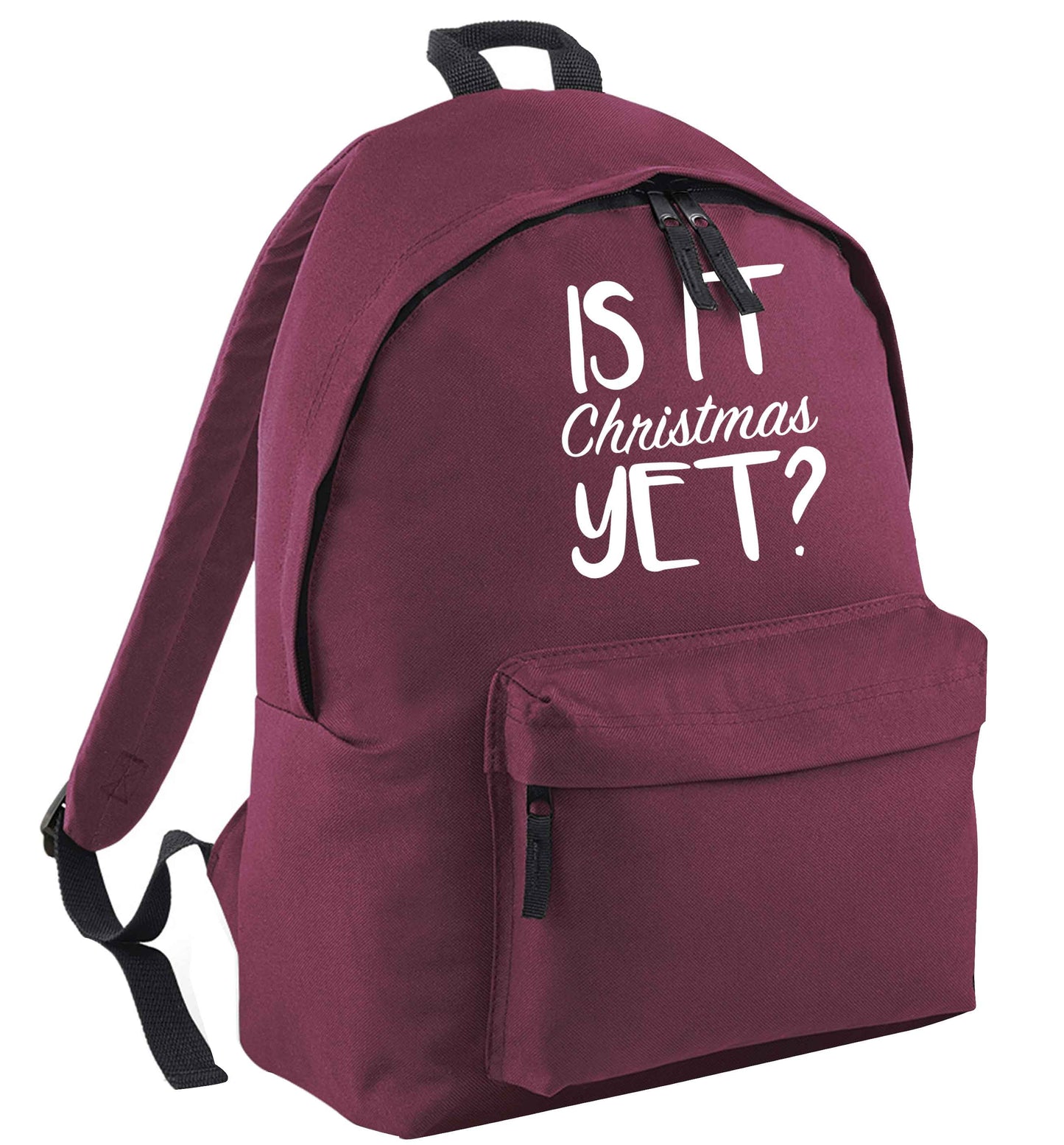 Is it Christmas yet? maroon adults backpack
