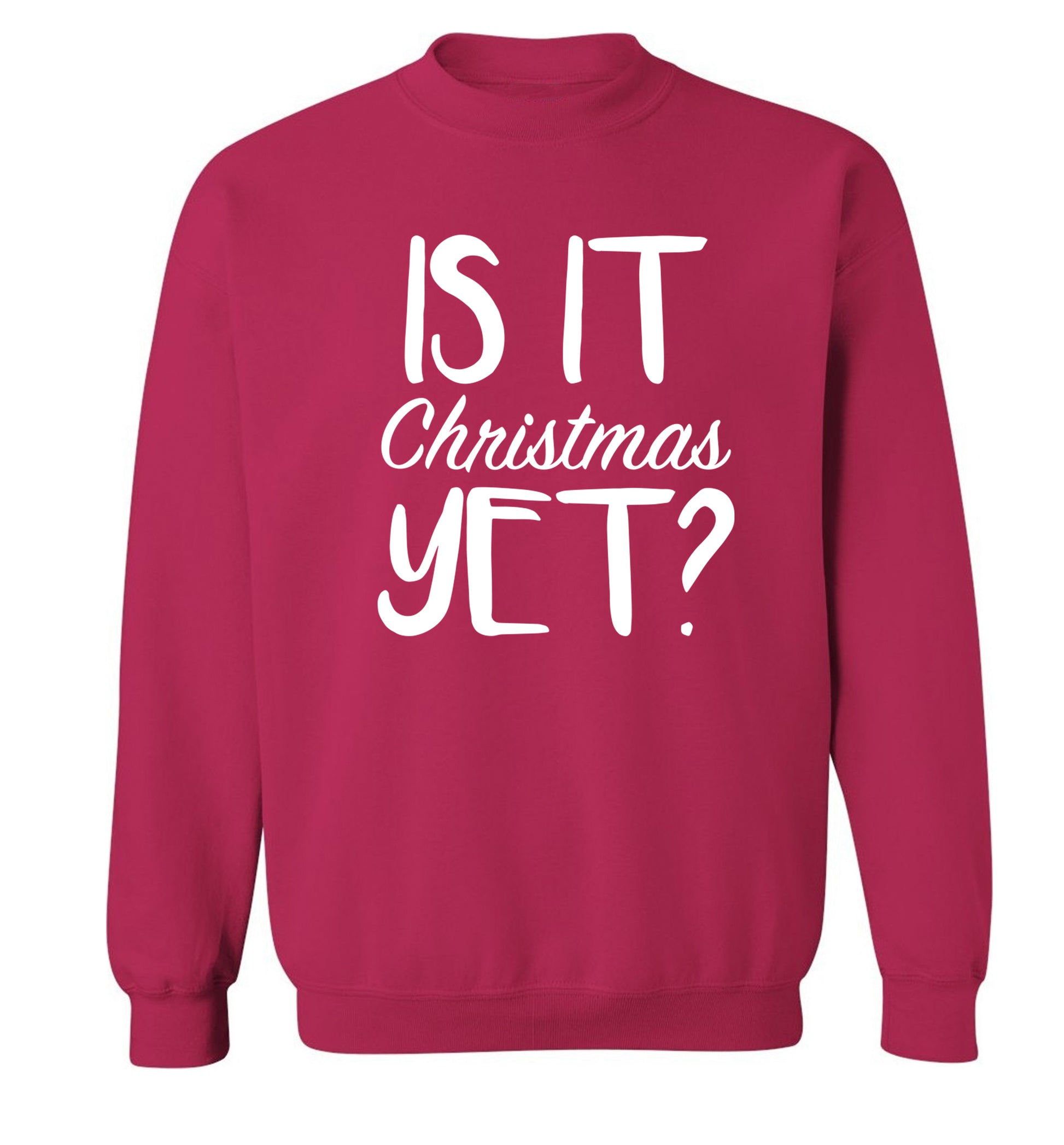 Is it Christmas yet? Adult's unisex pink Sweater 2XL