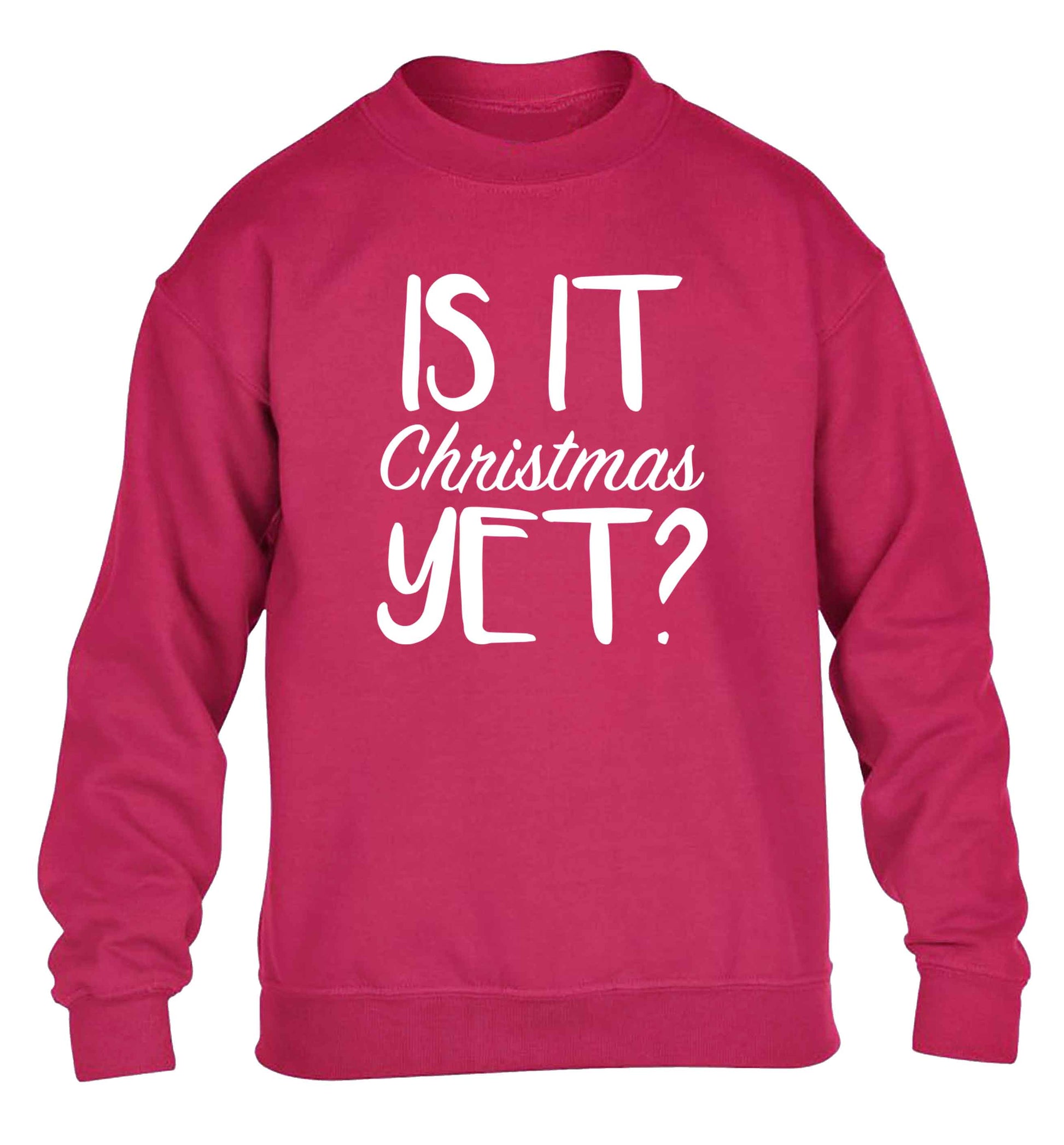 Is it Christmas yet? children's pink sweater 12-13 Years